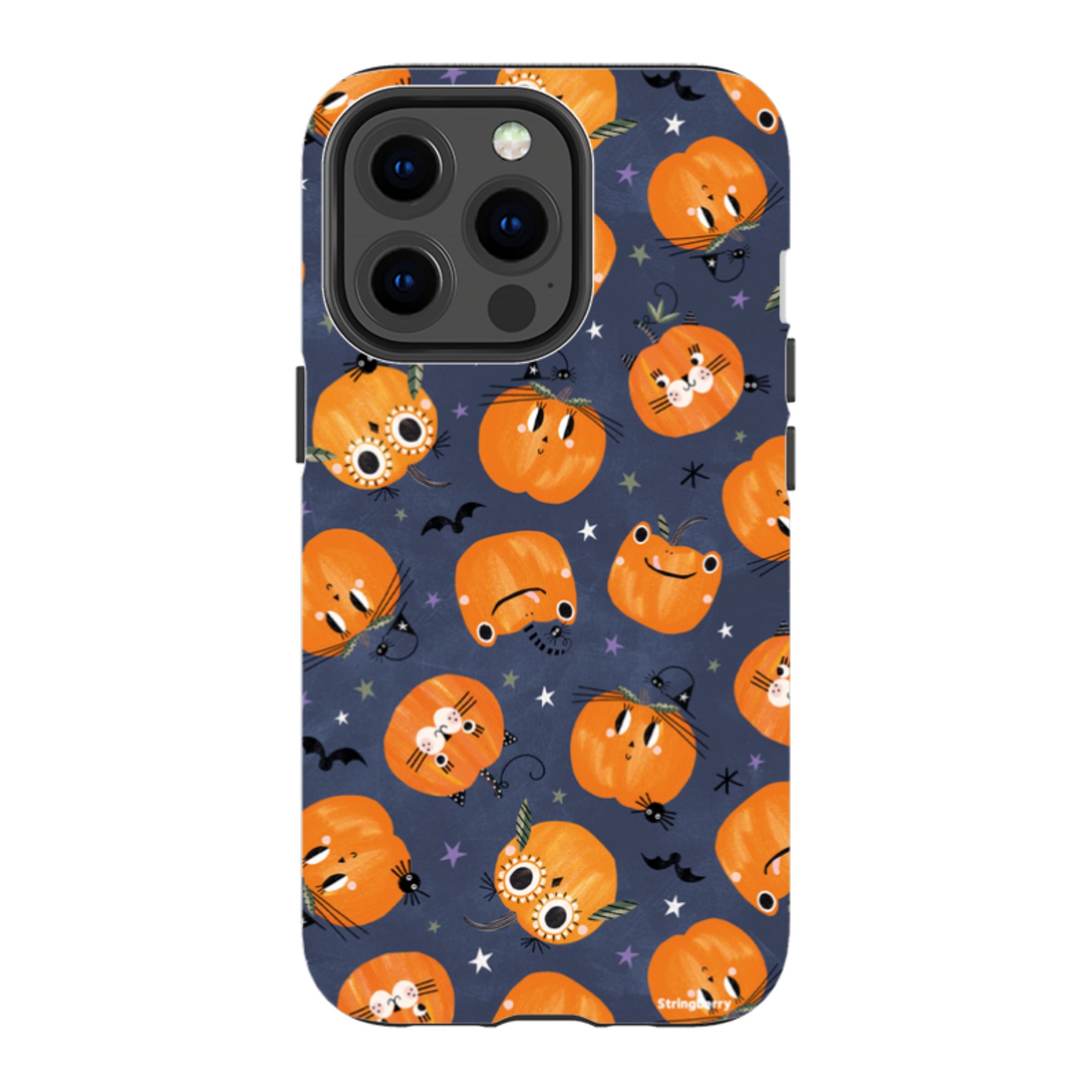 iPhone Tough Case - Halloween Pumpkin Dark By Ali Brookes