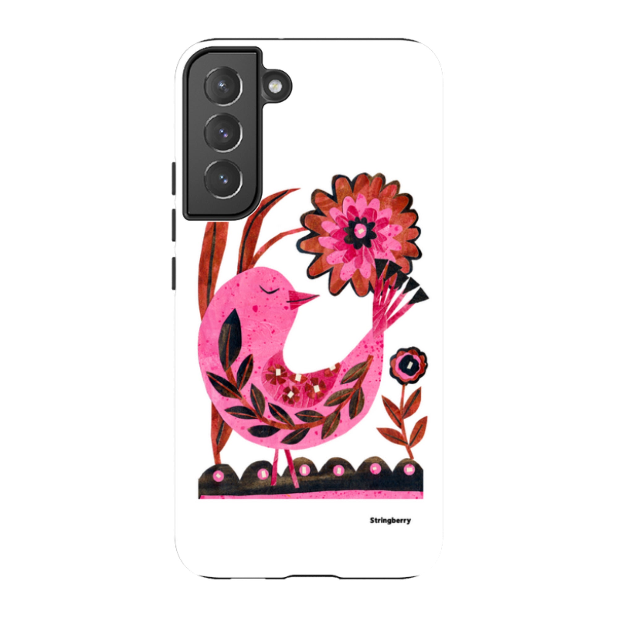 Samsung Tough Case - Folk Floral Bird By Tracey English