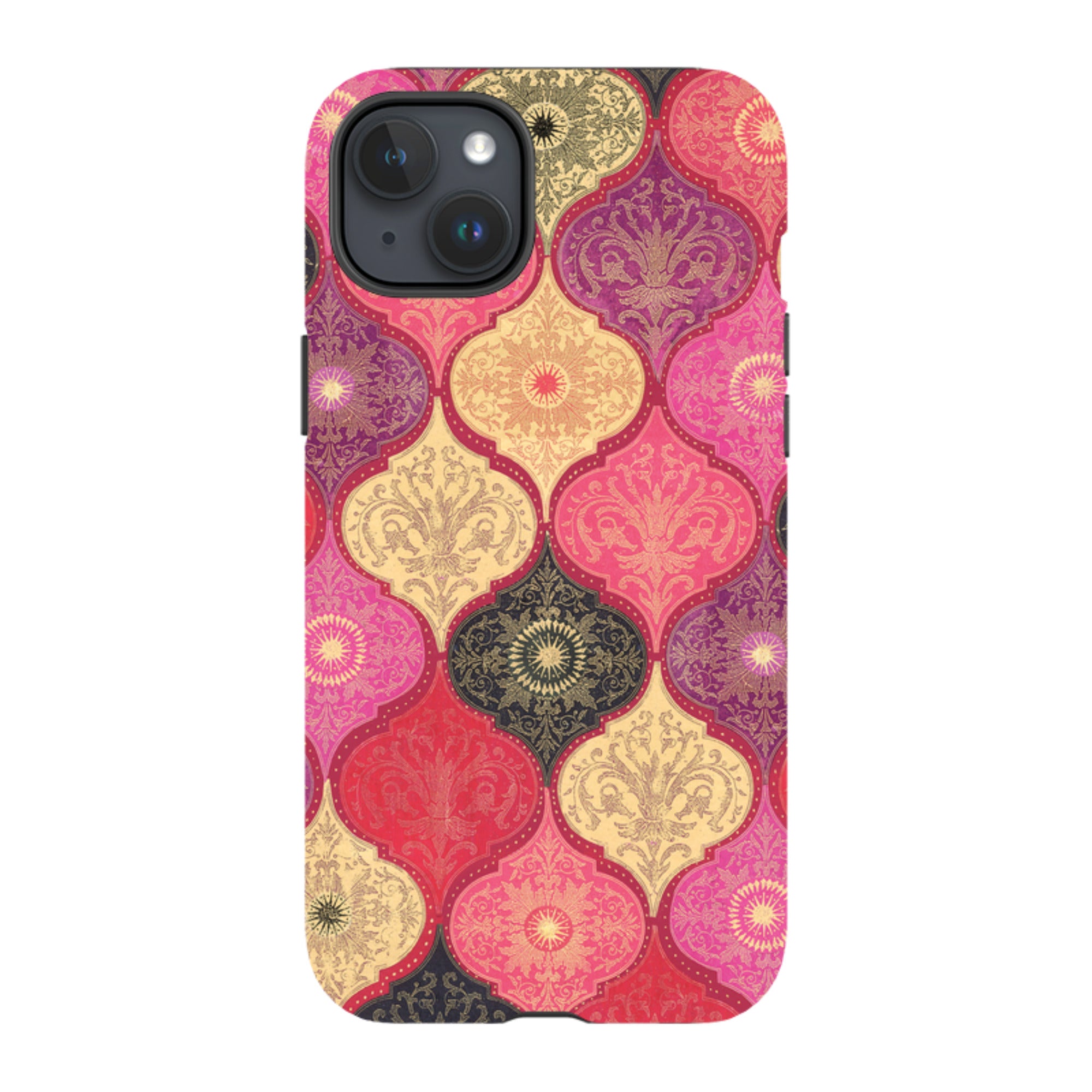 iPhone MagSafe Tough Case -  Red Damask By Jehane