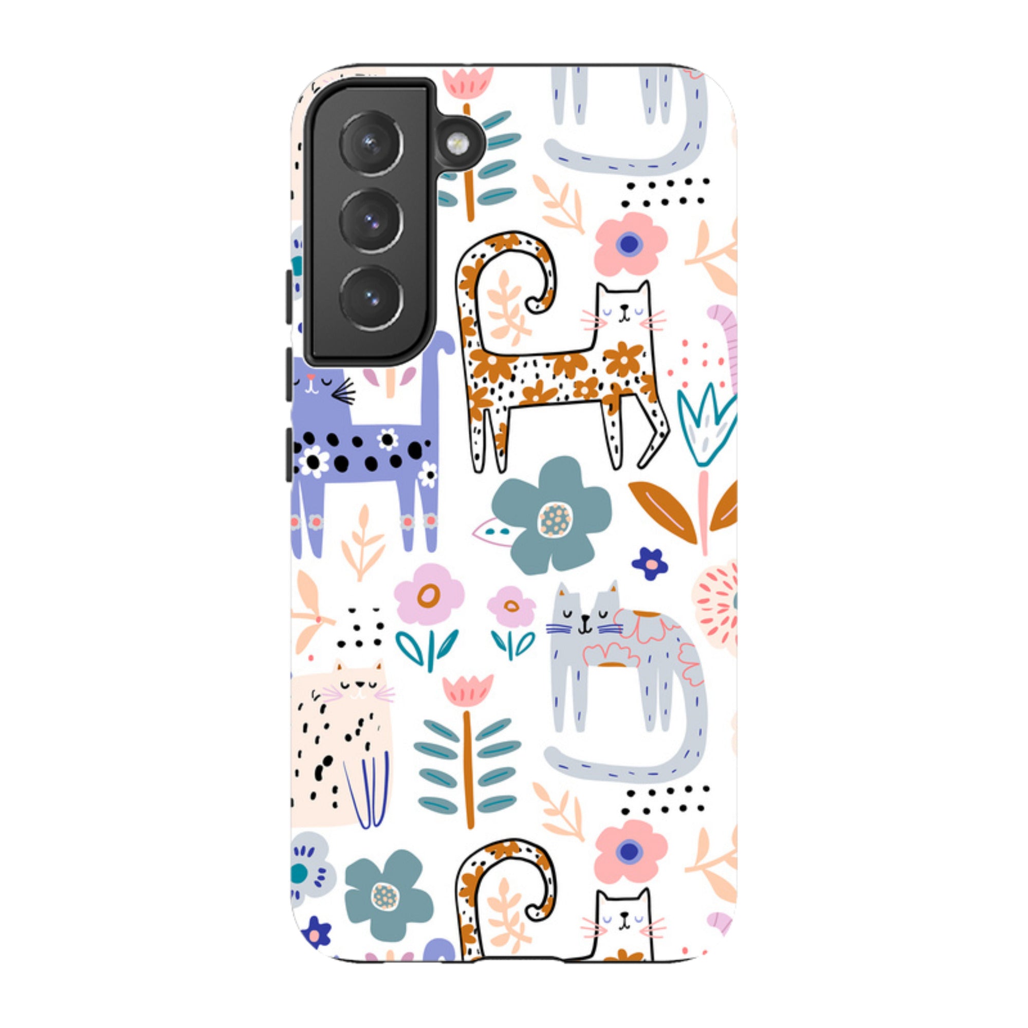 Samsung Tough Case - Floral Cats