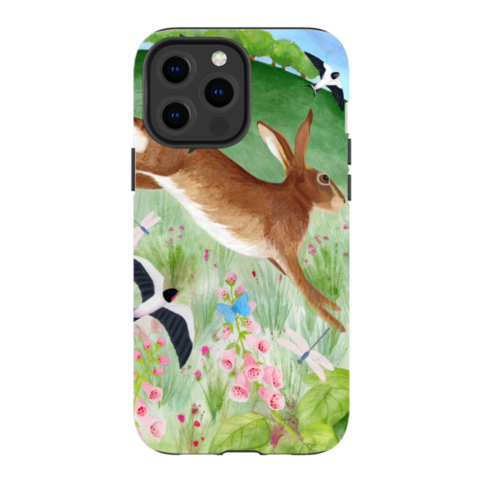 iPhone MagSafe Tough Case - Hares and Swallows By Bex Parkin