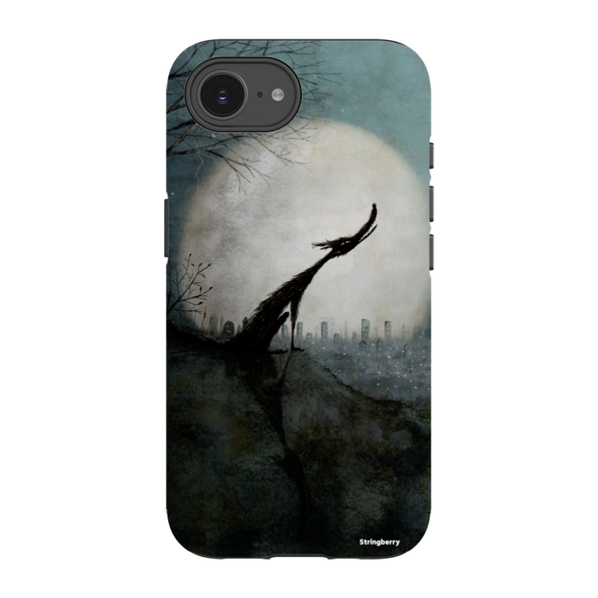 iPhone Tough Case - Wolf Moon By Maja Lindberg