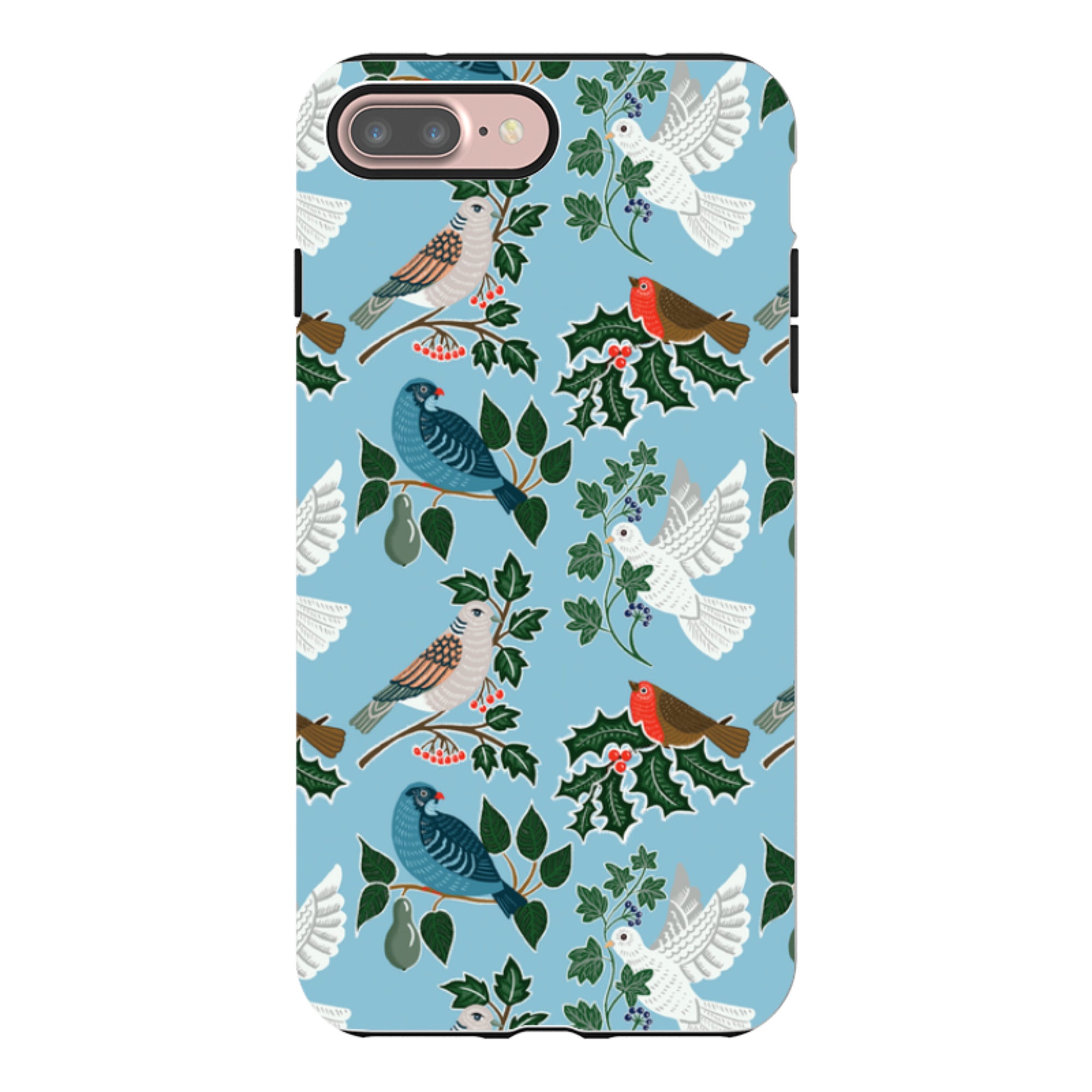 iPhone Tough Case - Winter Birds-2 By kate Heiss