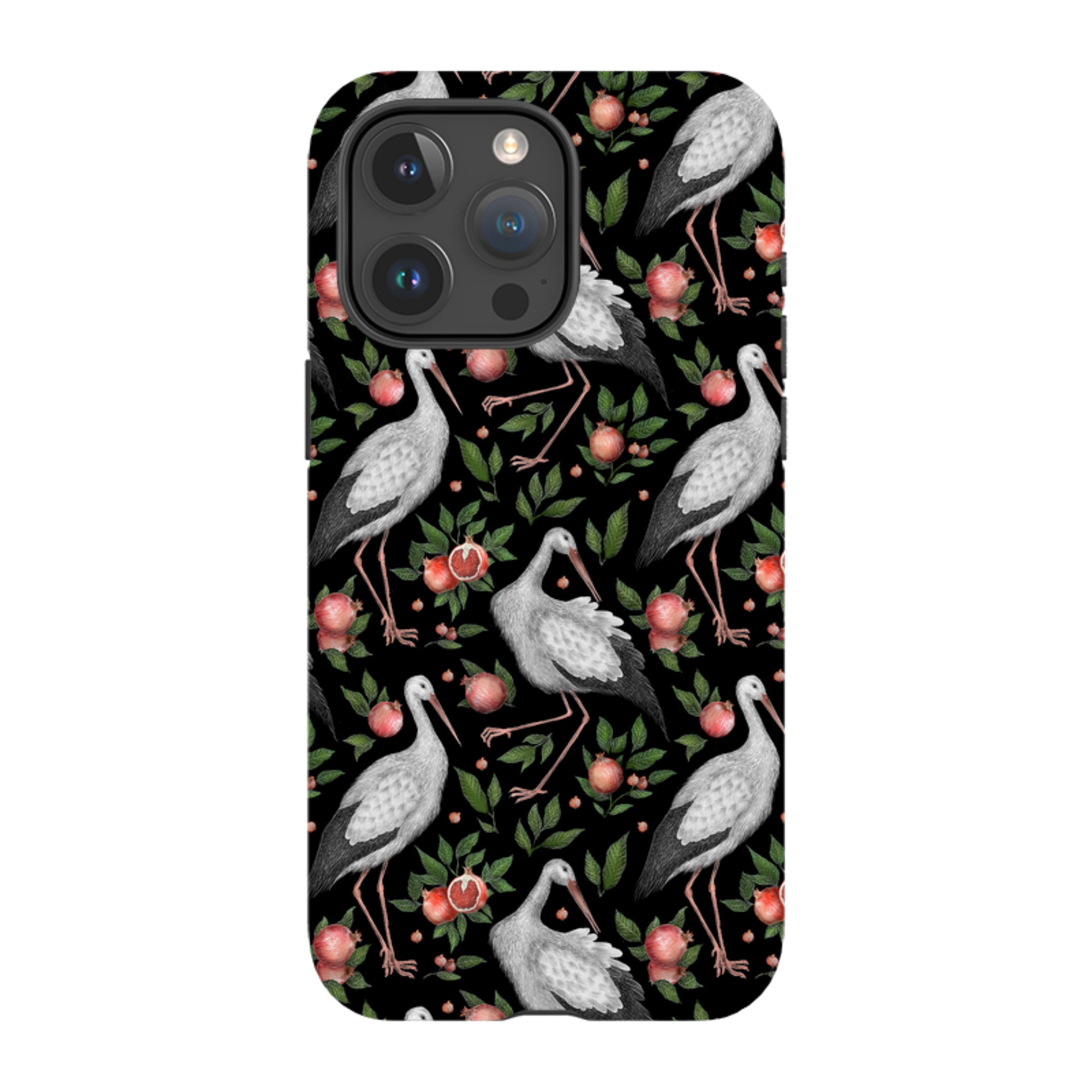 iPhone Tough Case - Stork Pattern By Catherine Rowe