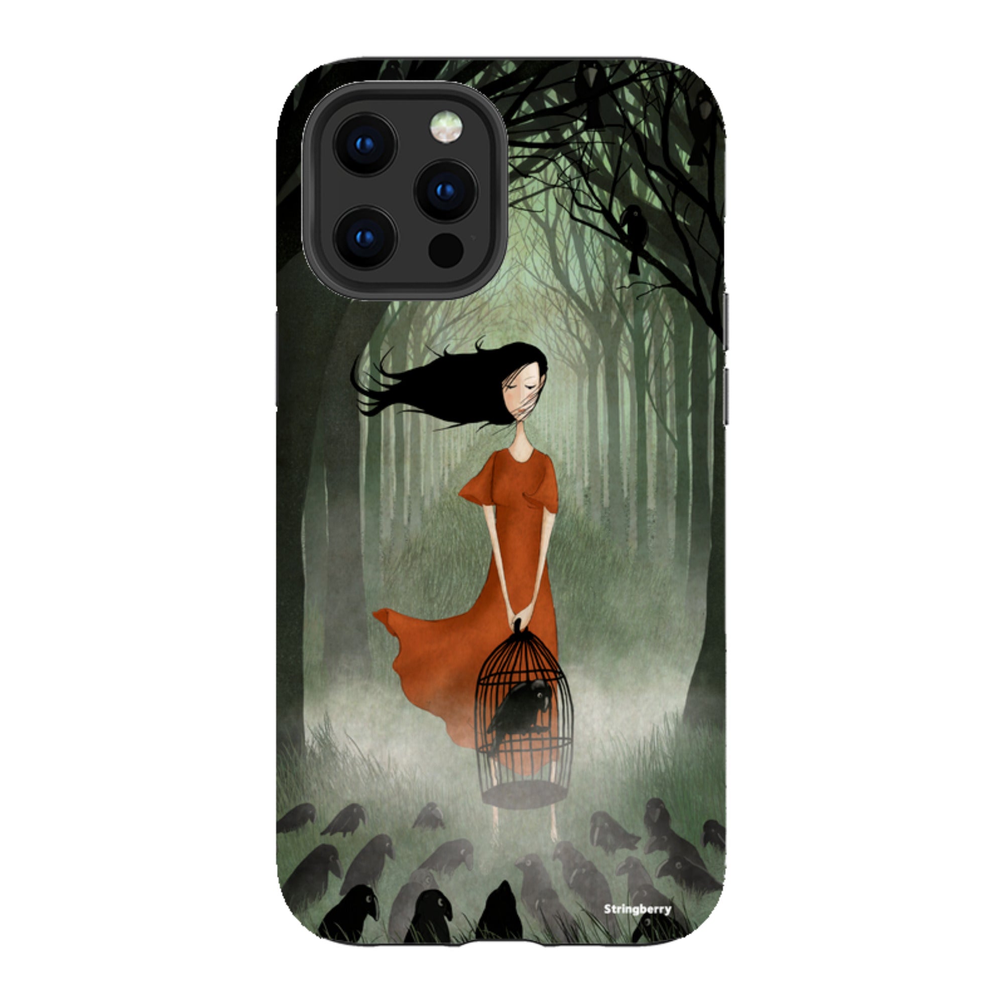 iPhone Tough Case - The Raven Girl By Maja Lindberg