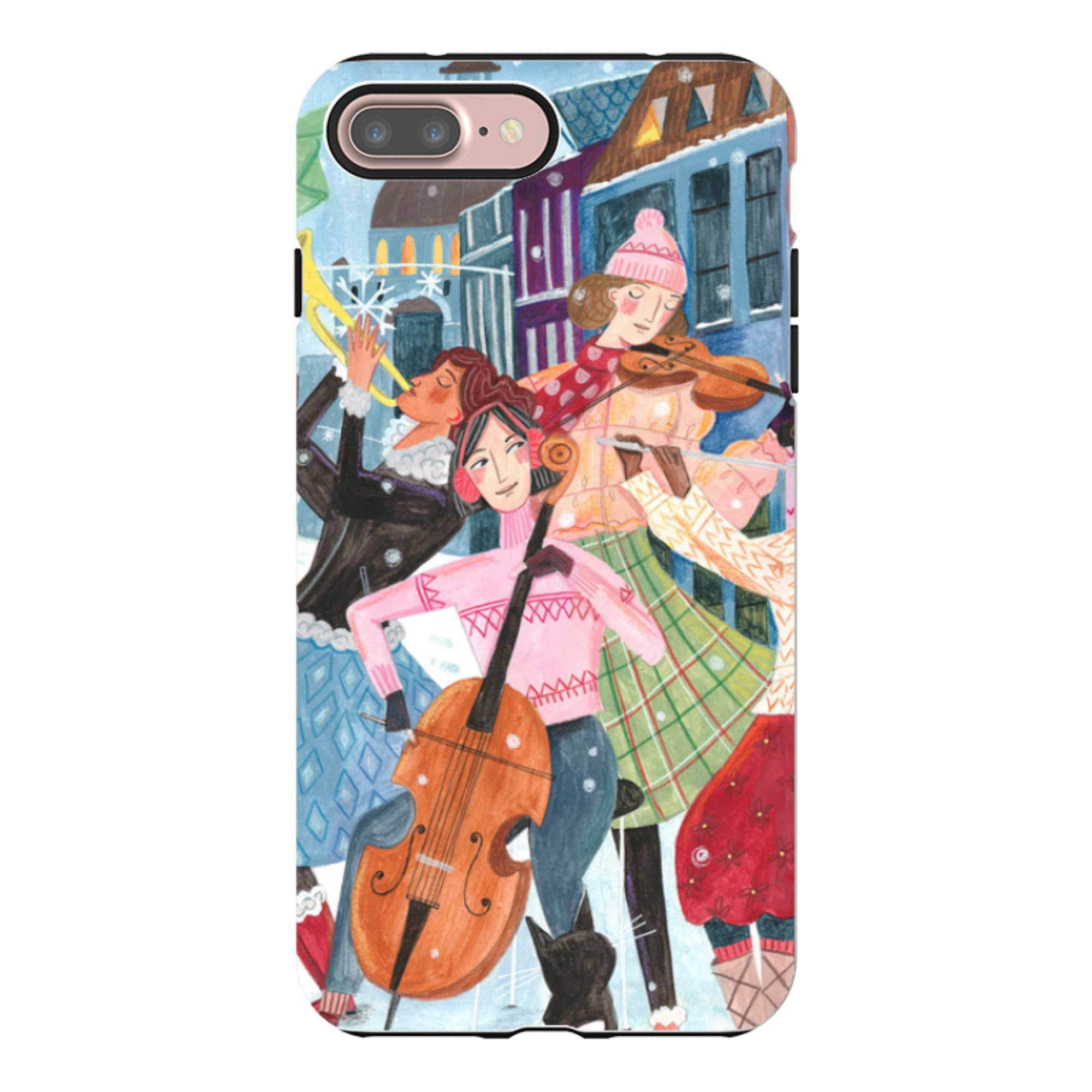 iPhone Tough Case - Musical Winter By Caroline Bonne Muller