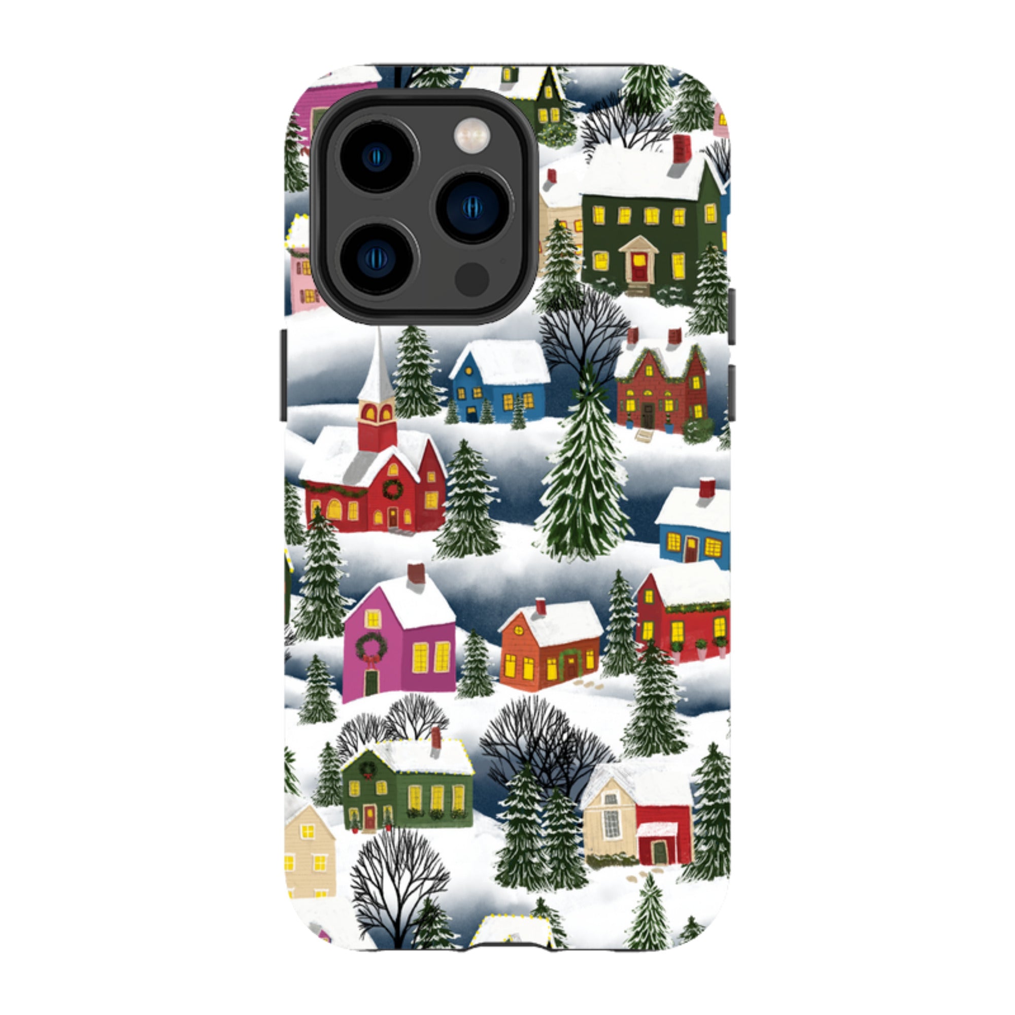 iPhone Tough Case - Advent Street Town By Abby Jacobs