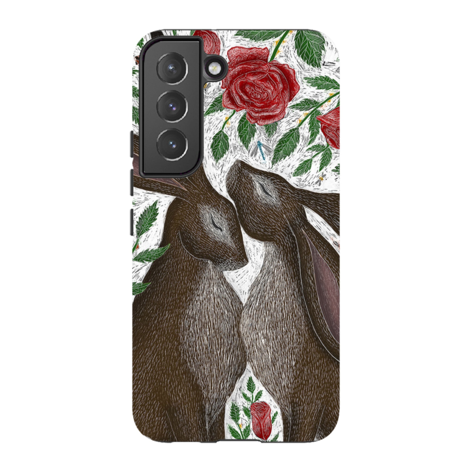 Samsung Tough Case - Hares And Red Roses By Catherine Rowe