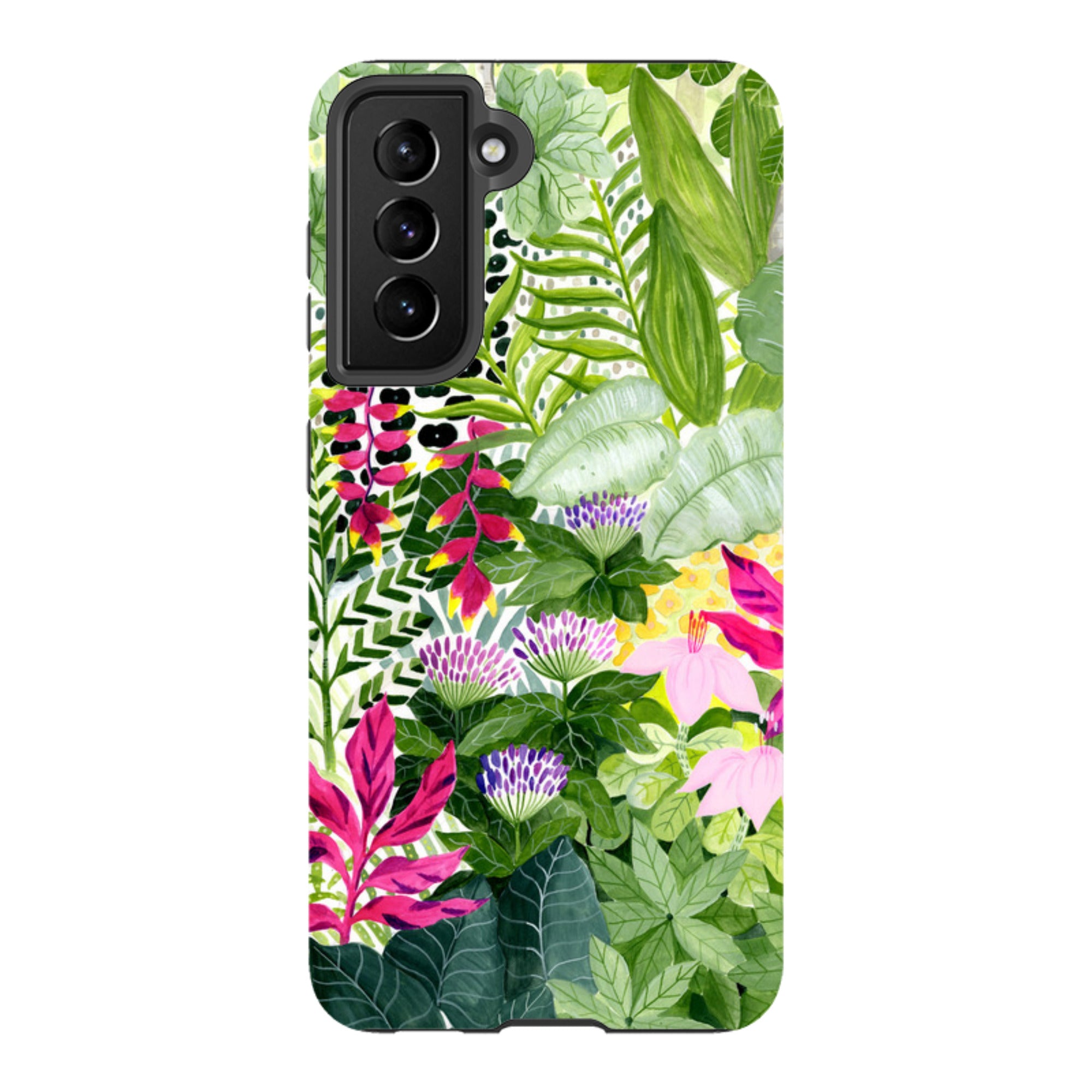 Samsung Tough Case - Pink Botanical By Bex Parkin