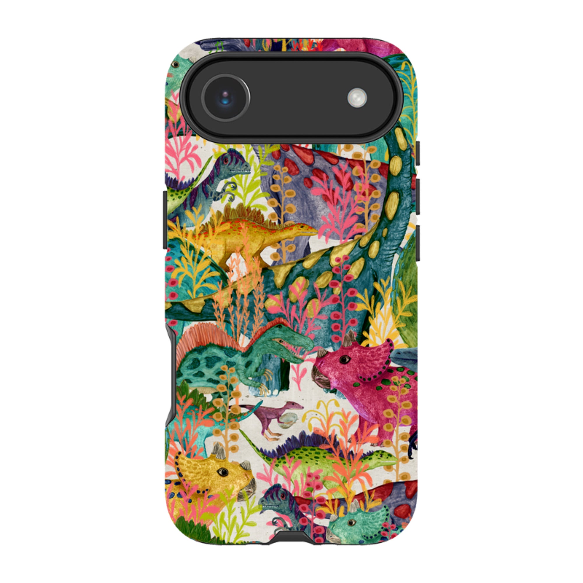 iPhone Tough Case - Dinosaur Jamboree By Katherine Quinn