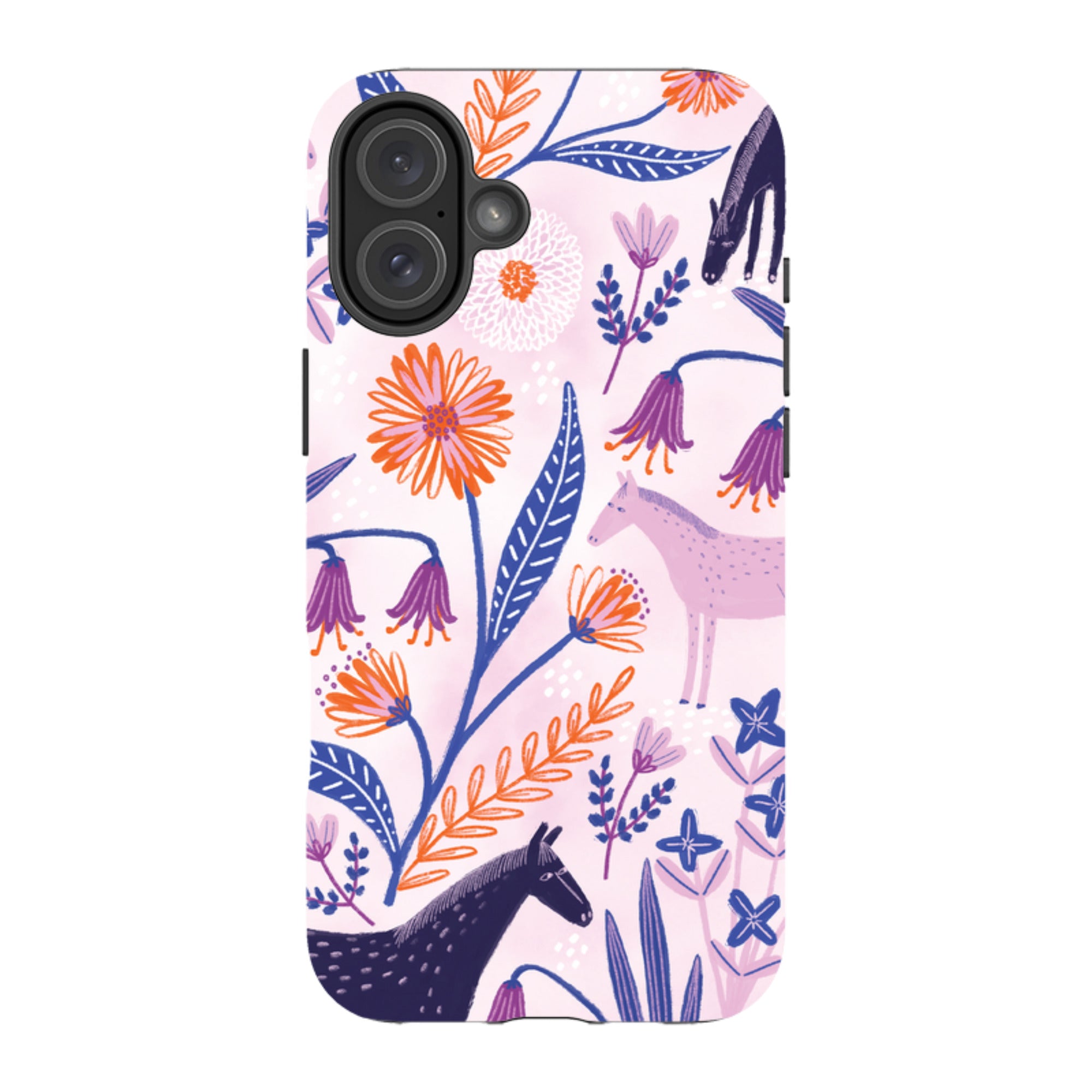 iPhone Tough Case - Wild Ponies By Lee Foster Wilson