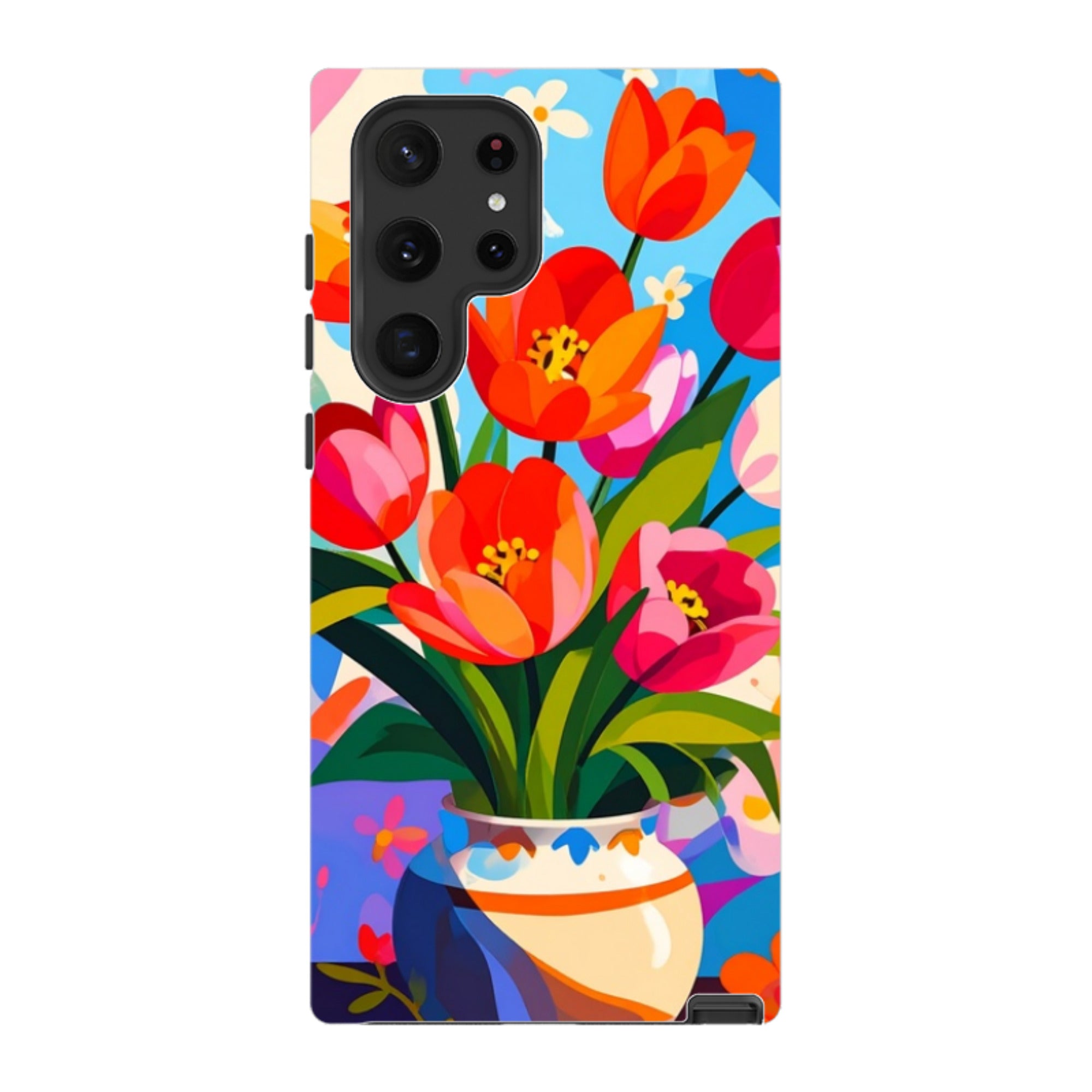 Samsung Tough Case - Tulip Pot Floral
