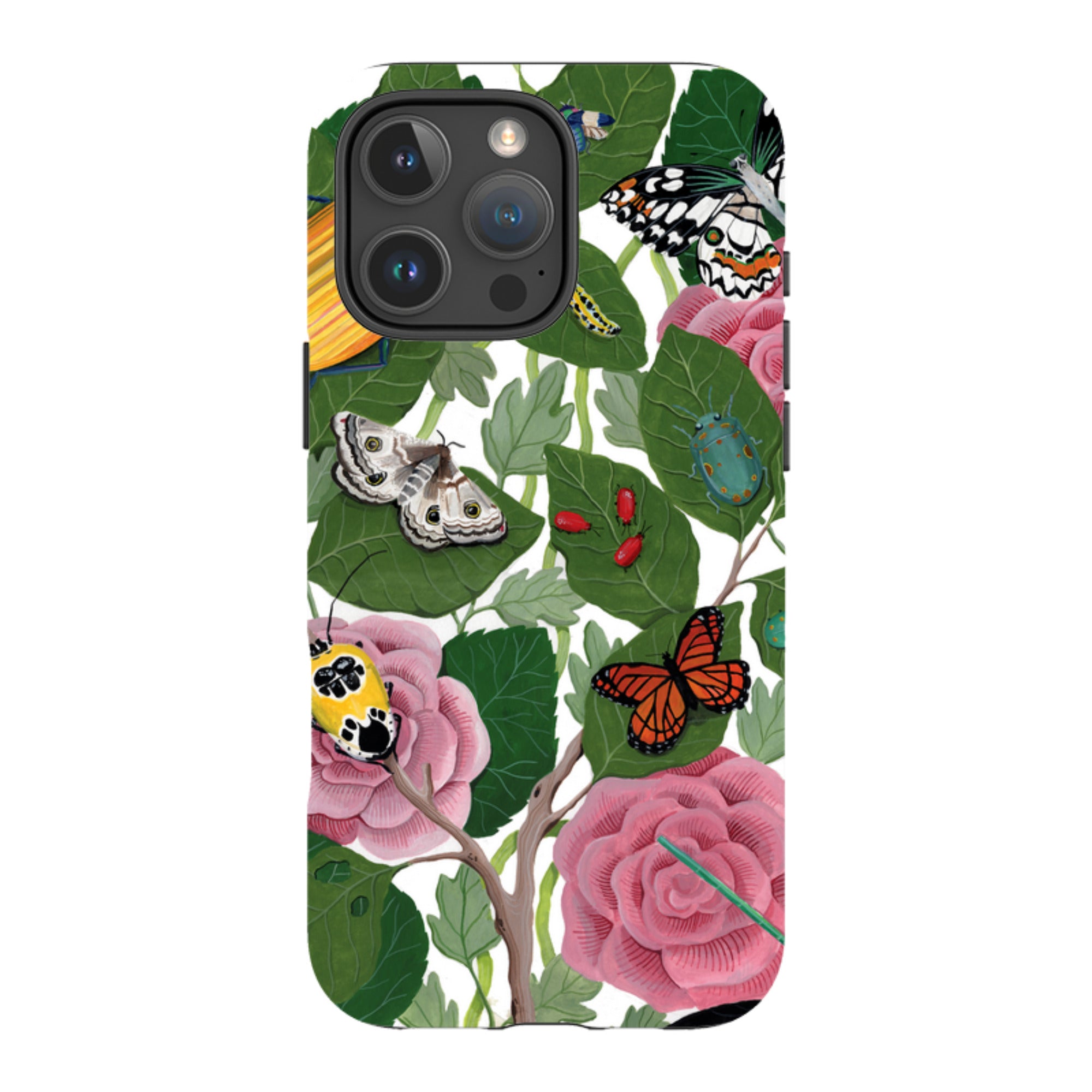 iPhone Tough Case - Butterflies And Beatles By Bex Parkin