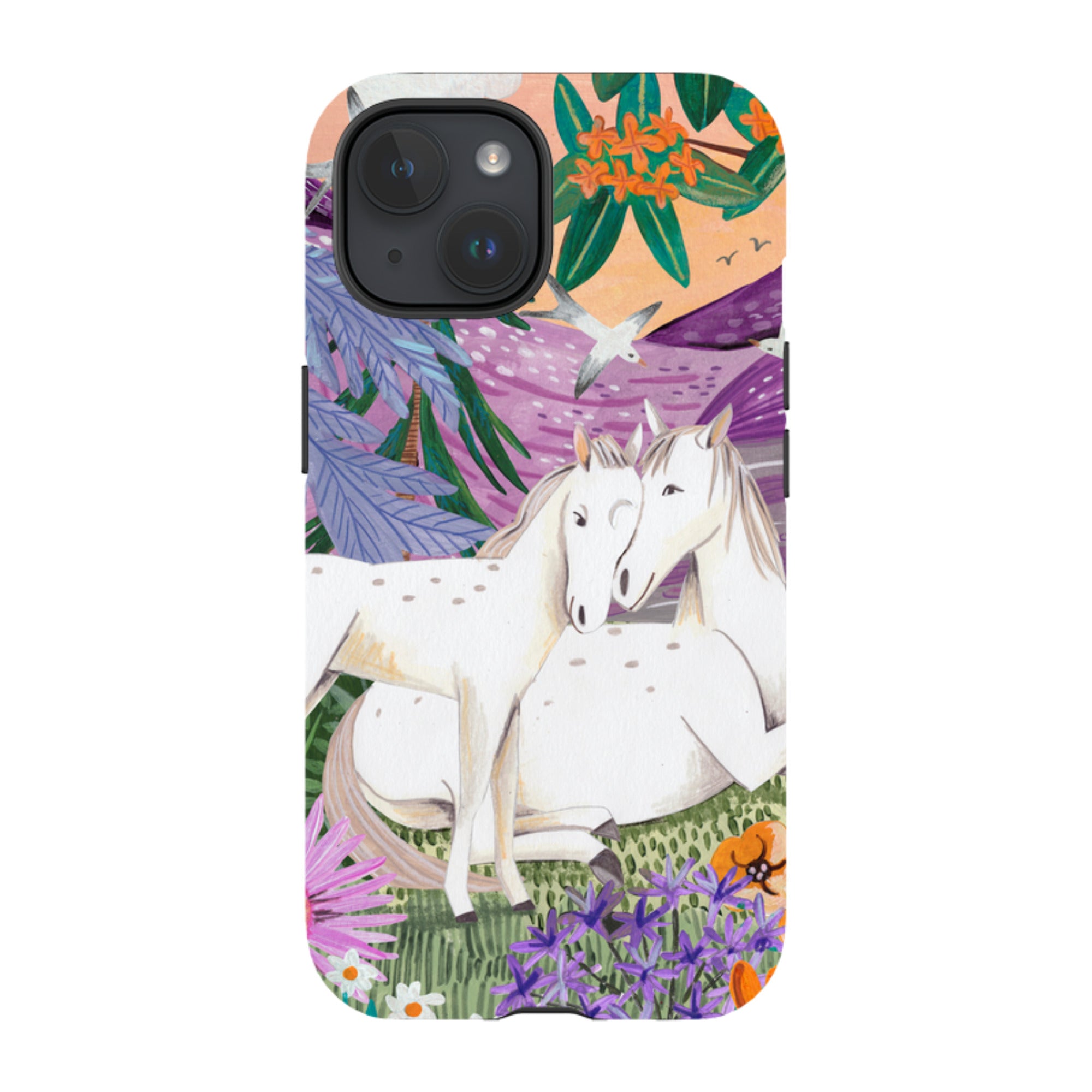 iPhone Tough Case - Horses By Caroline Bonne Muller