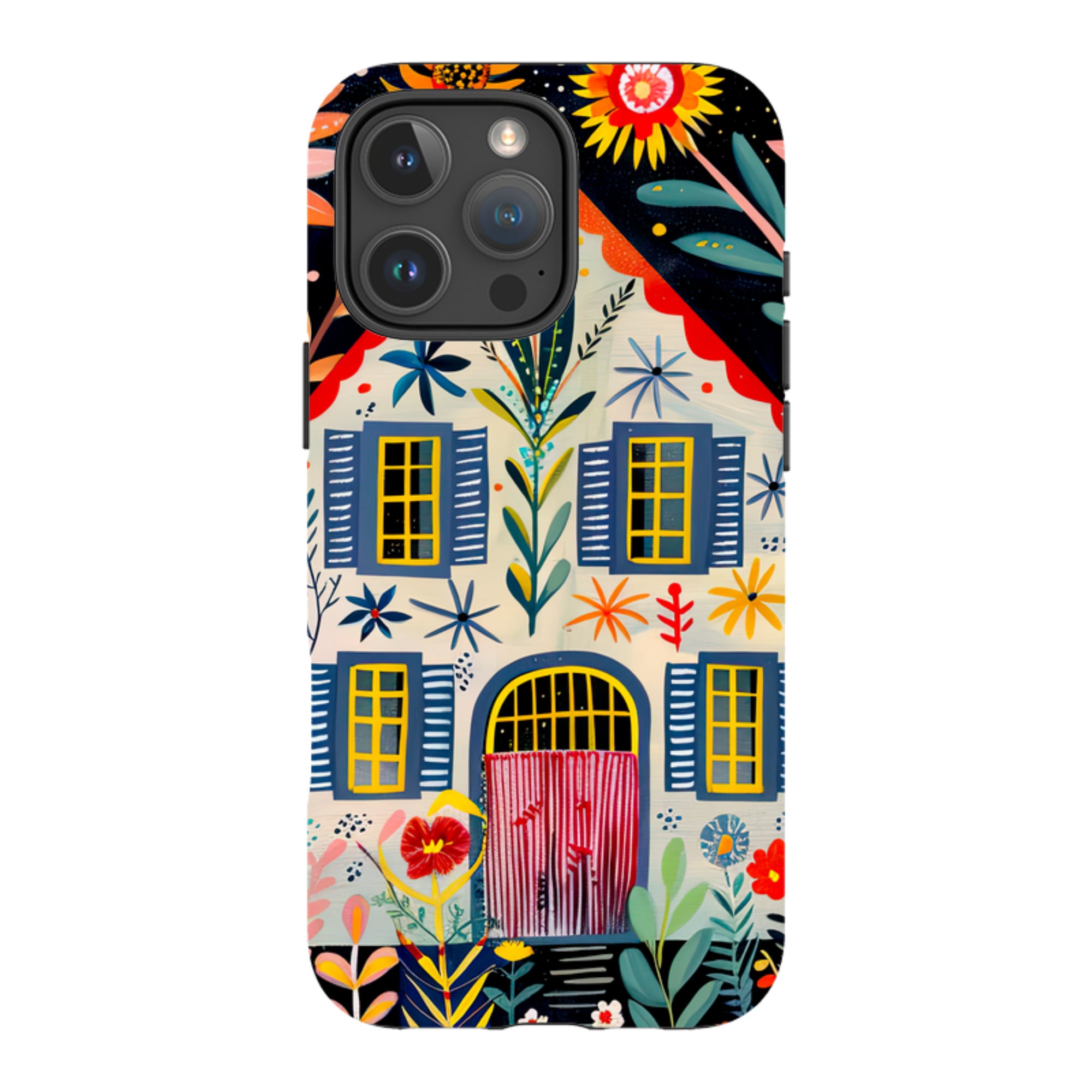 iPhone MagSafe Tough Case - Folk Art House X