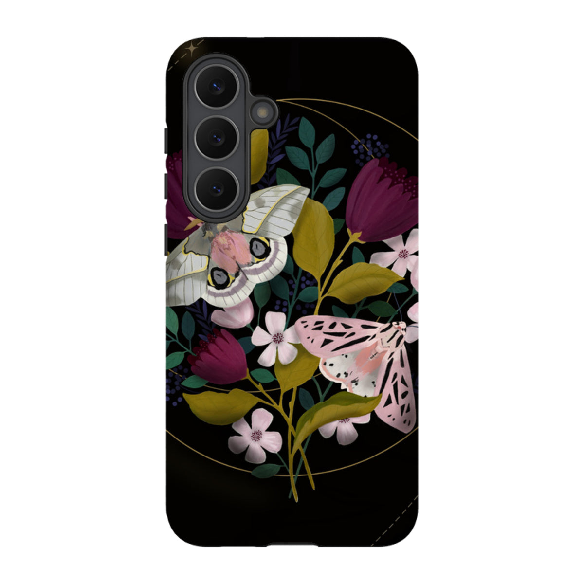 Samsung Tough Case - Moon Moths By Bex Parkin