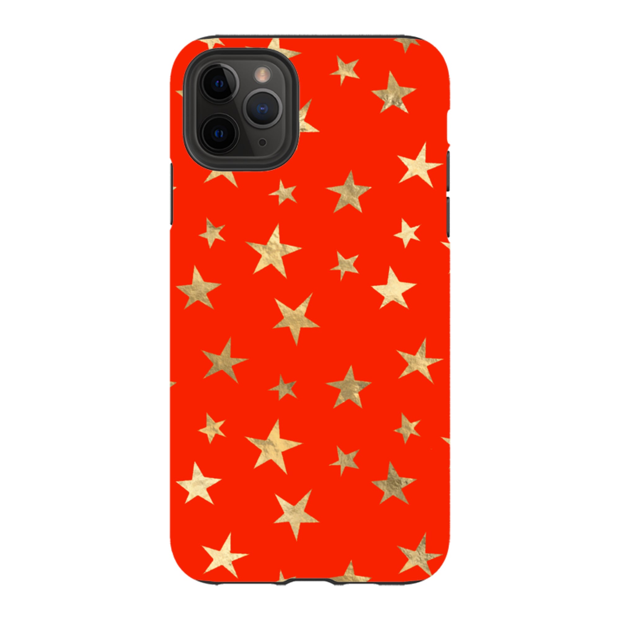 iPhone Tough Case - Red and Gold Stars