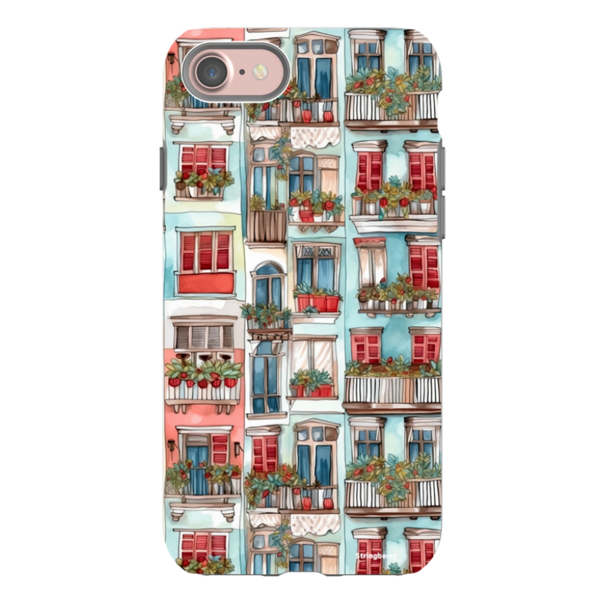 iPhone Tough Case - Floral Balcony
