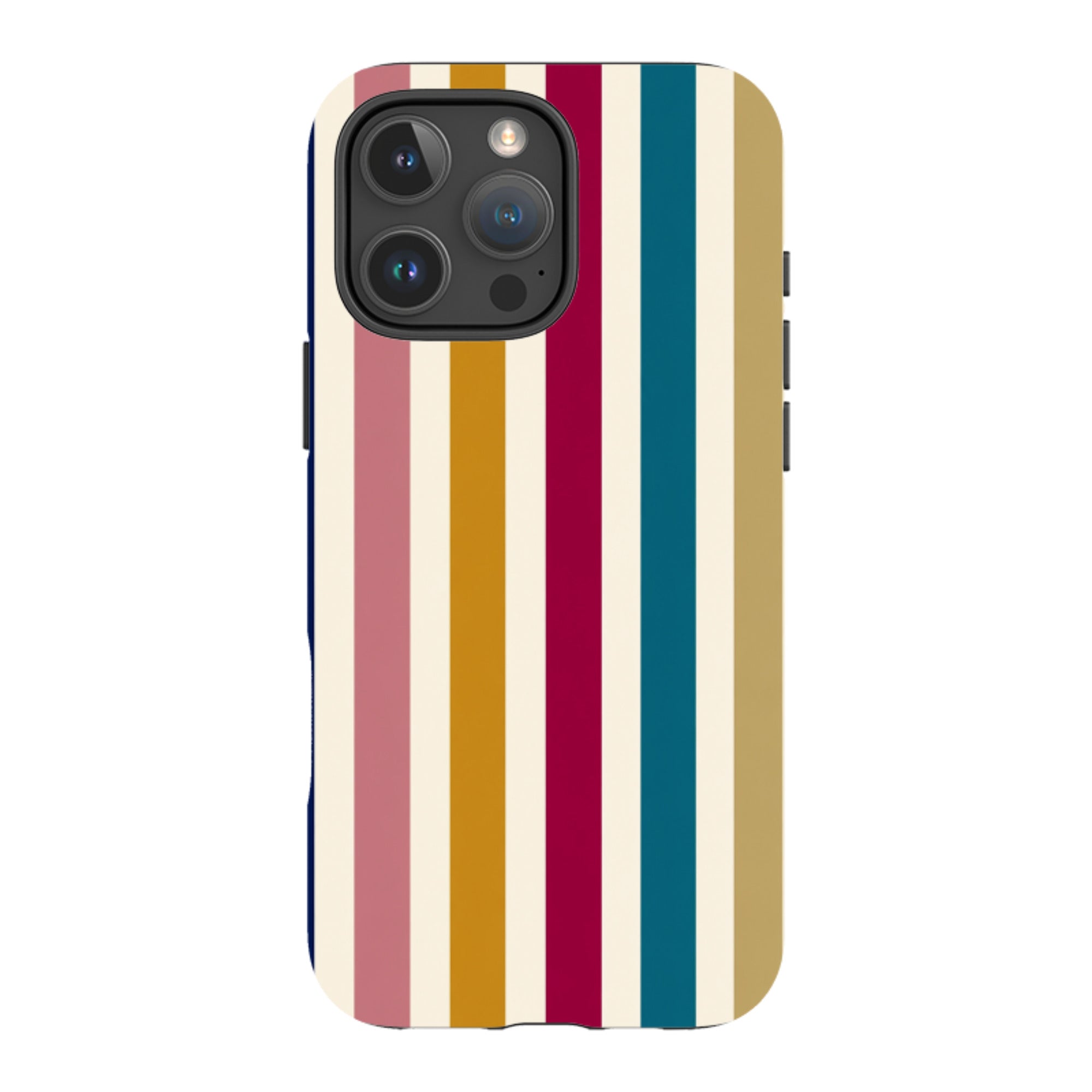iPhone Tough Case - Mustard Gold Stripe