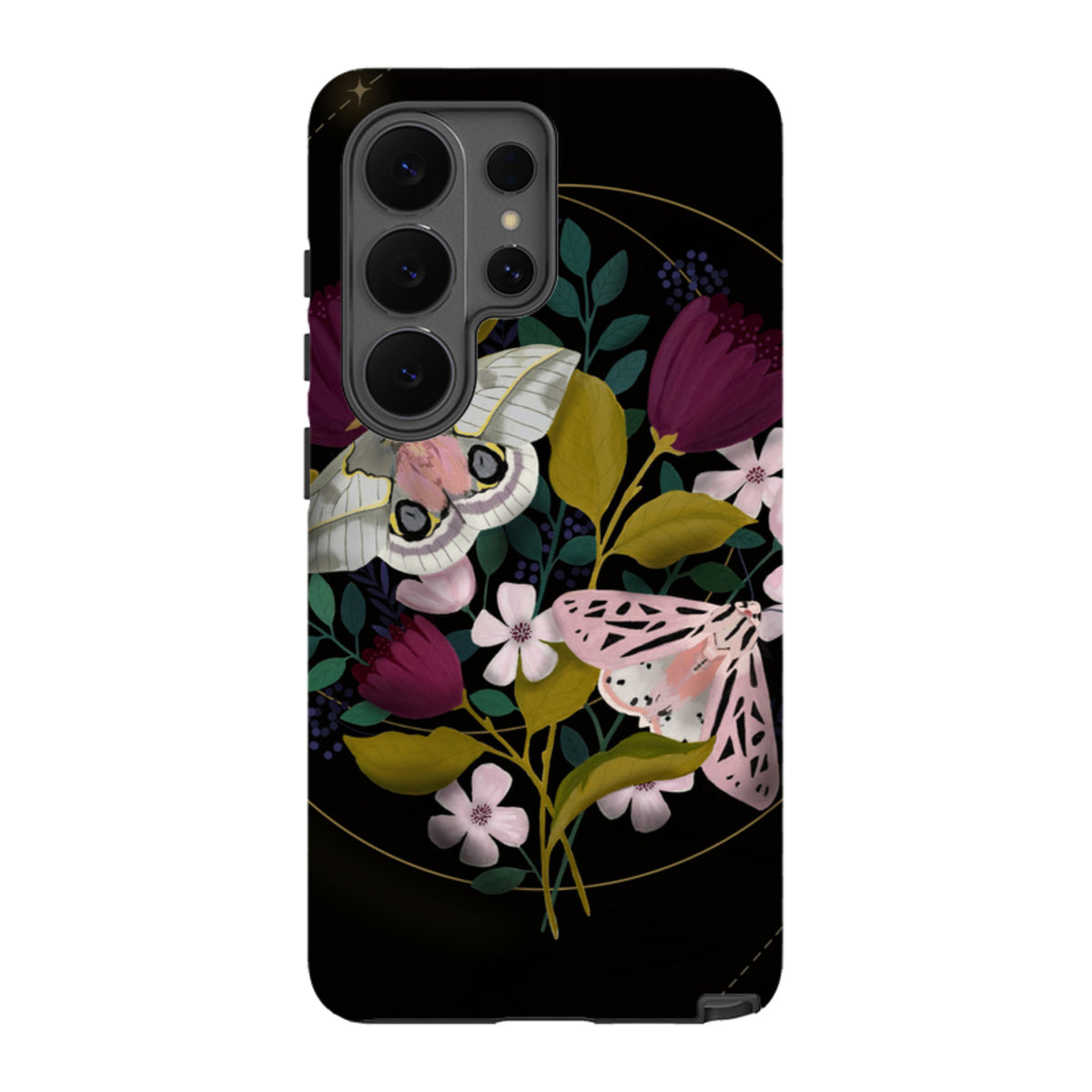 Samsung Tough Case - Moon Moths By Bex Parkin