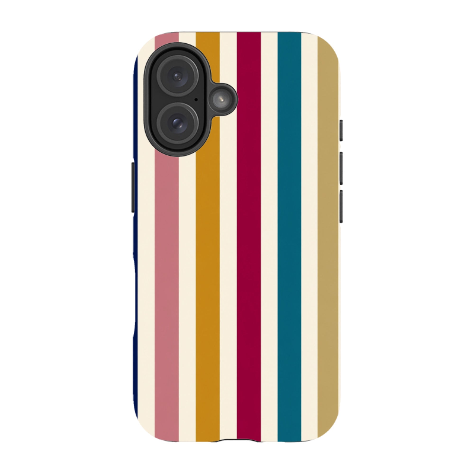 iPhone Tough Case - Mustard Gold Stripe