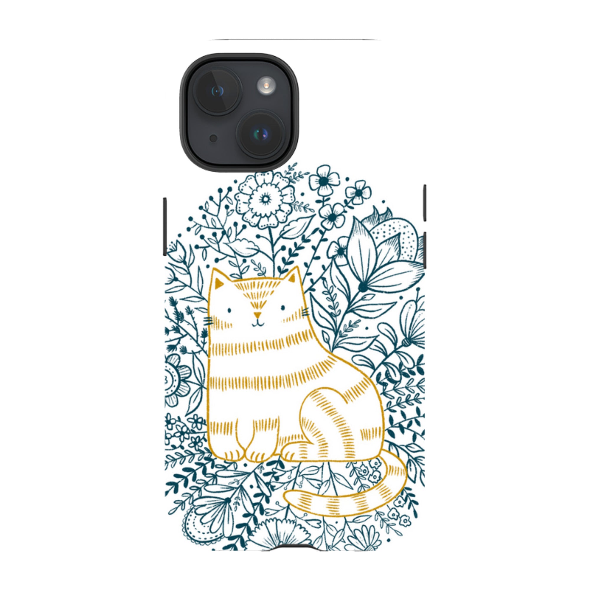 iPhone Tough Case - Cat Design By Suzy Taylor