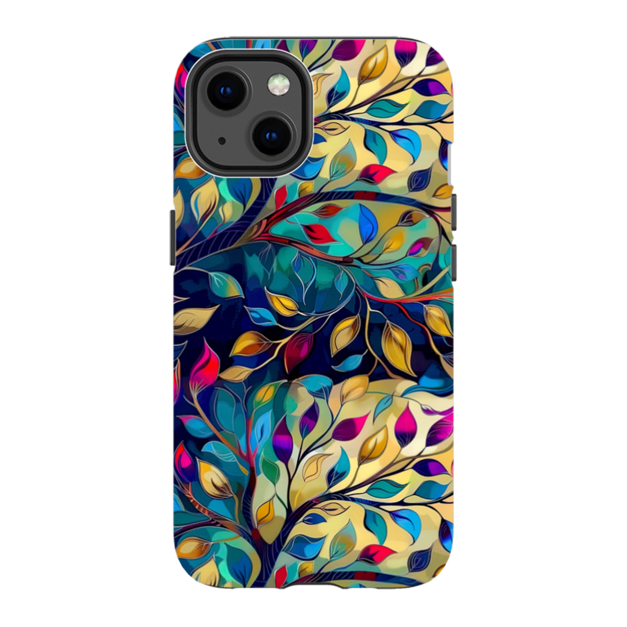 iPhone Case - Teal Leaves