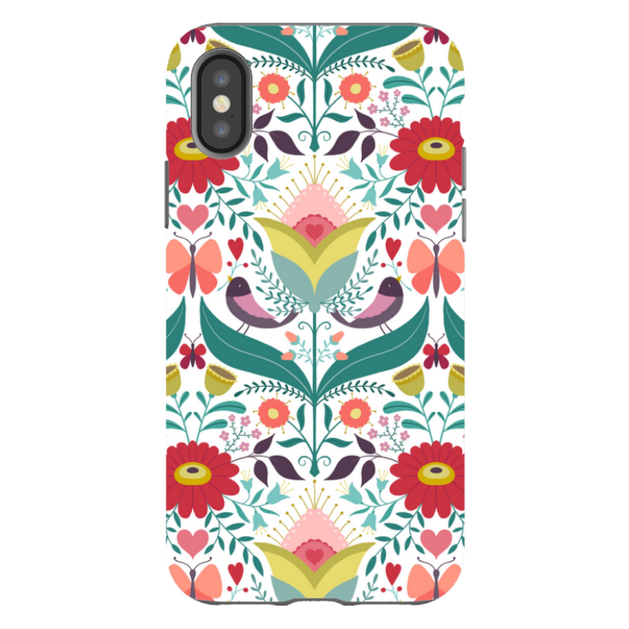 iPhone Tough Case - Bird Pattern IV By Suzy Taylor