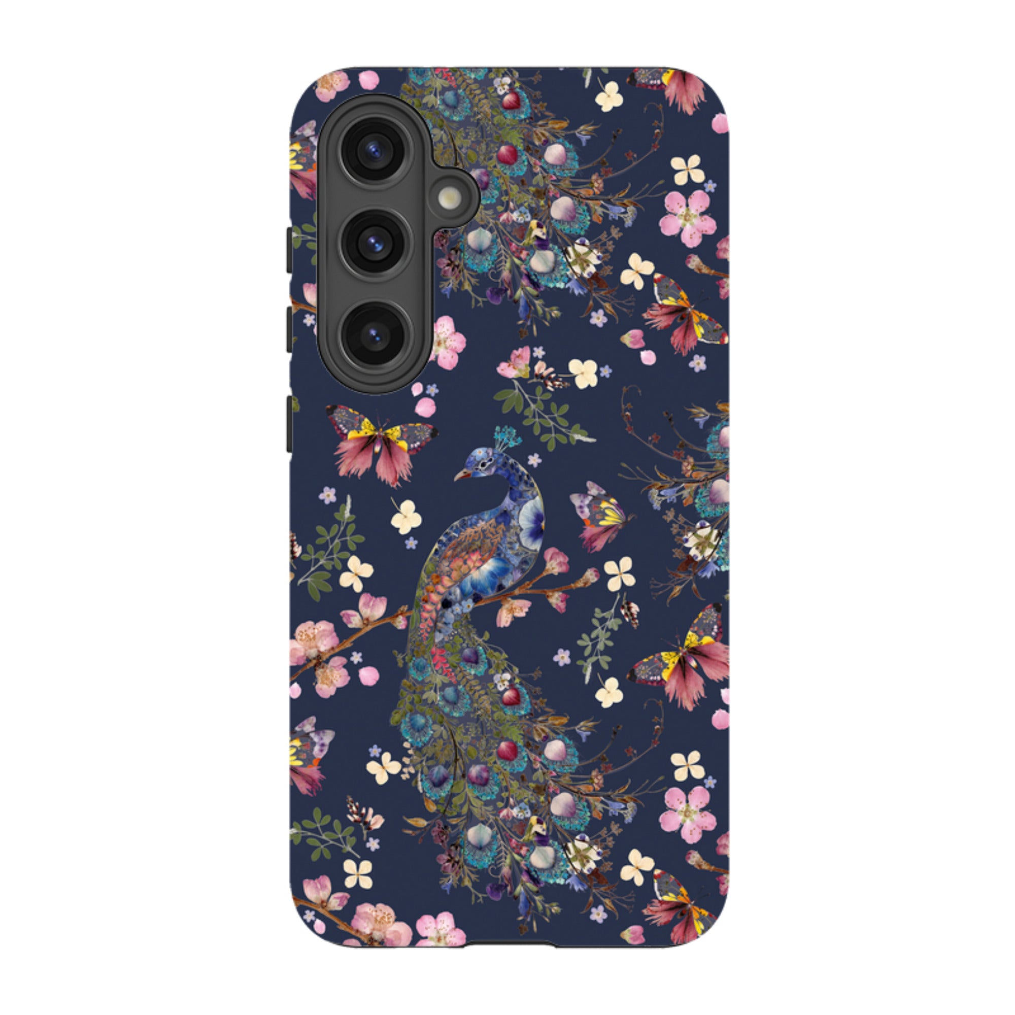 Samsung Tough Case - Peacock and Cherry Blossoms Iris By Helen Ahpornsiri
