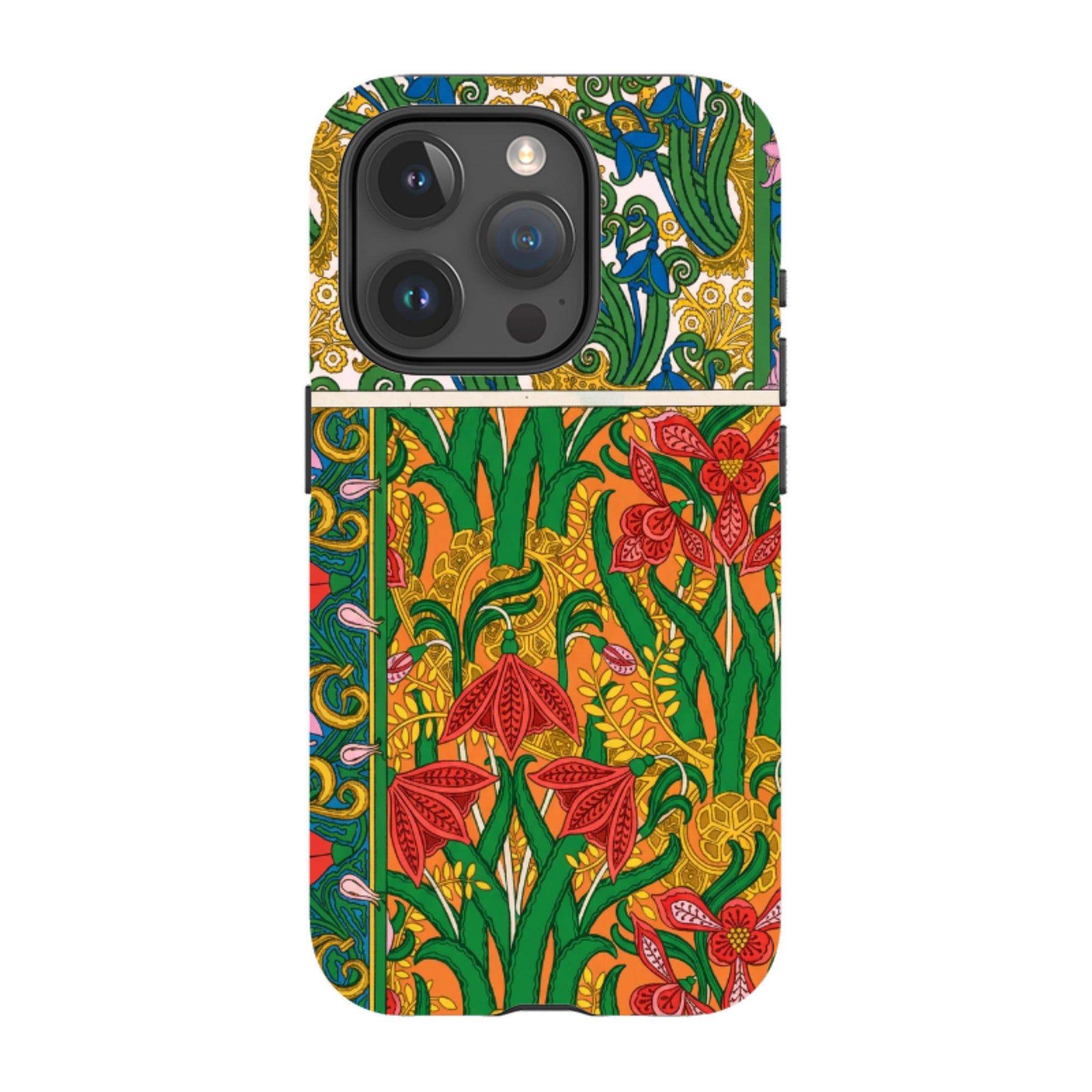 iPhone MagSafe Tough Case - Vintage Art Nouveau Lily