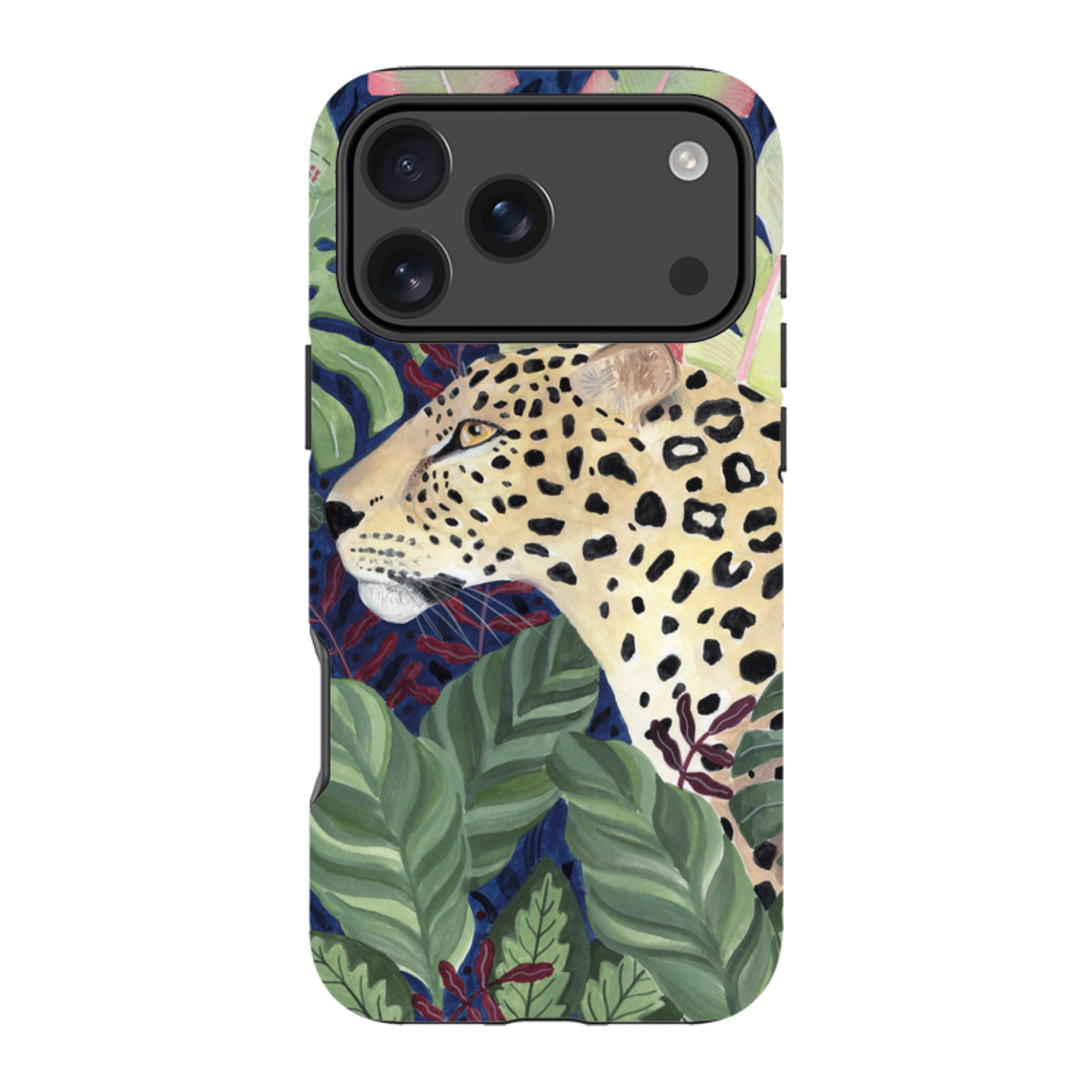 iPhone Tough Case - Leopard In Leaves By Bex Parkin