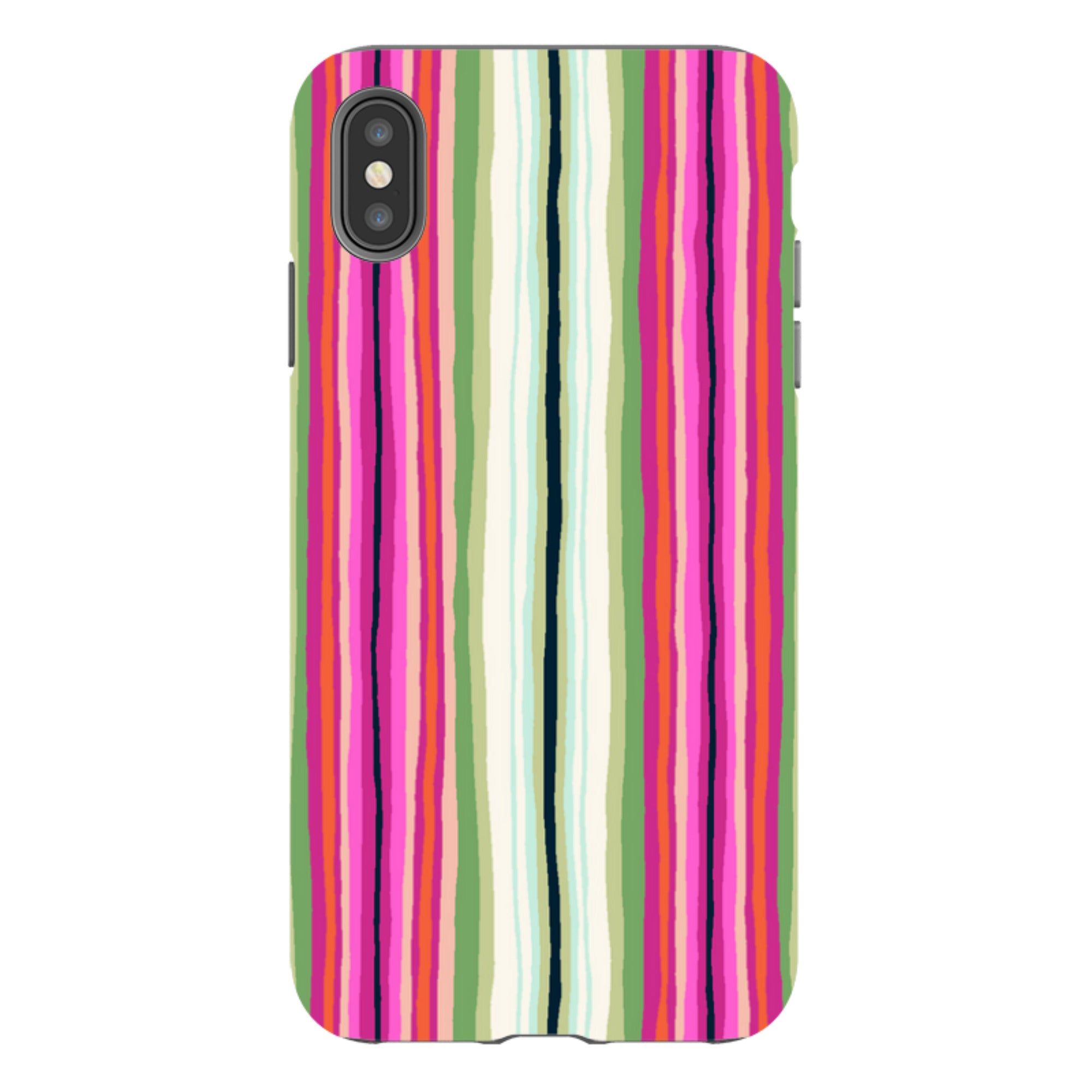 iPhone Tough Case - Atelier Stripe Windflower By Sarah Campbell