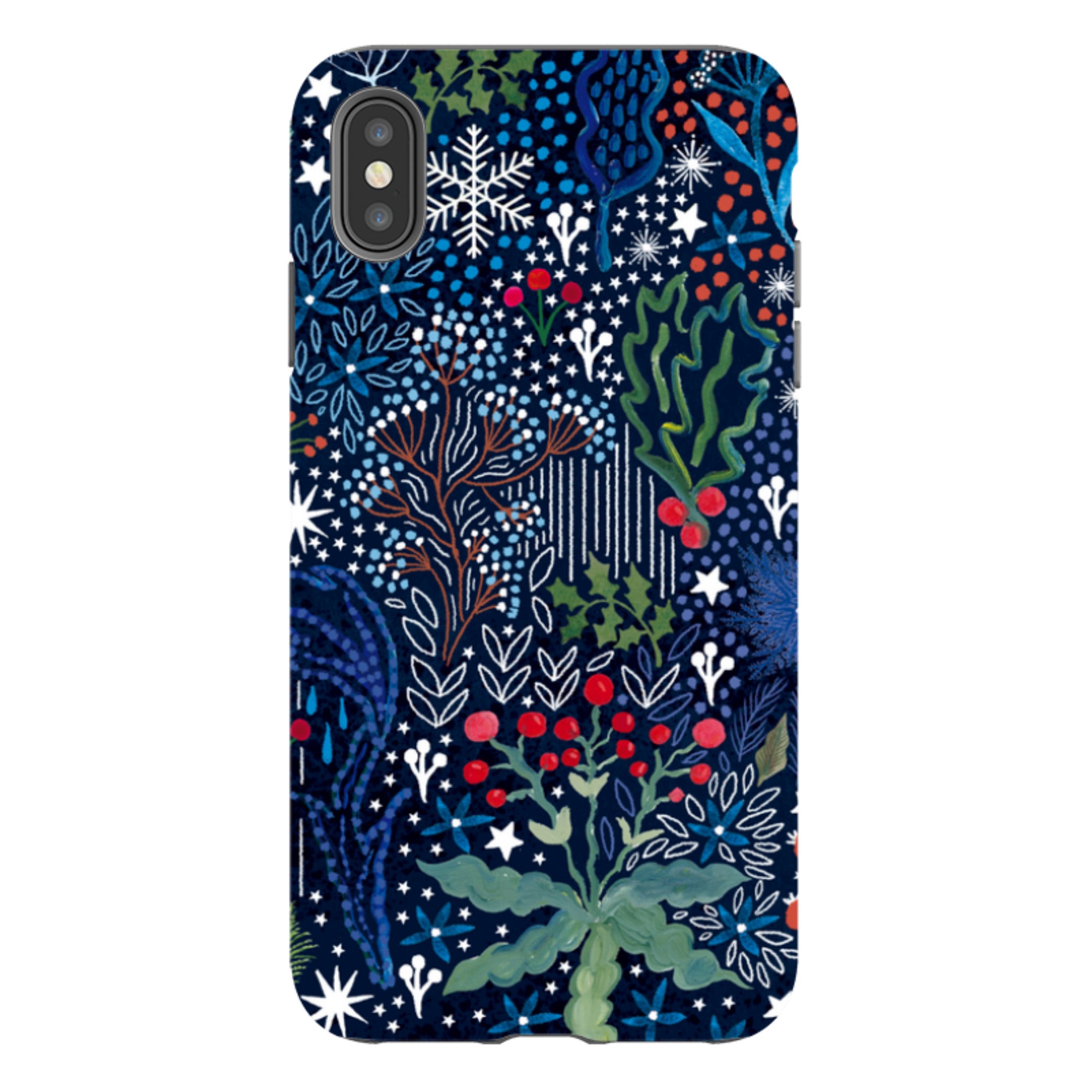 iPhone Tough Case - Winter Flowers I By Emma Frances Grant