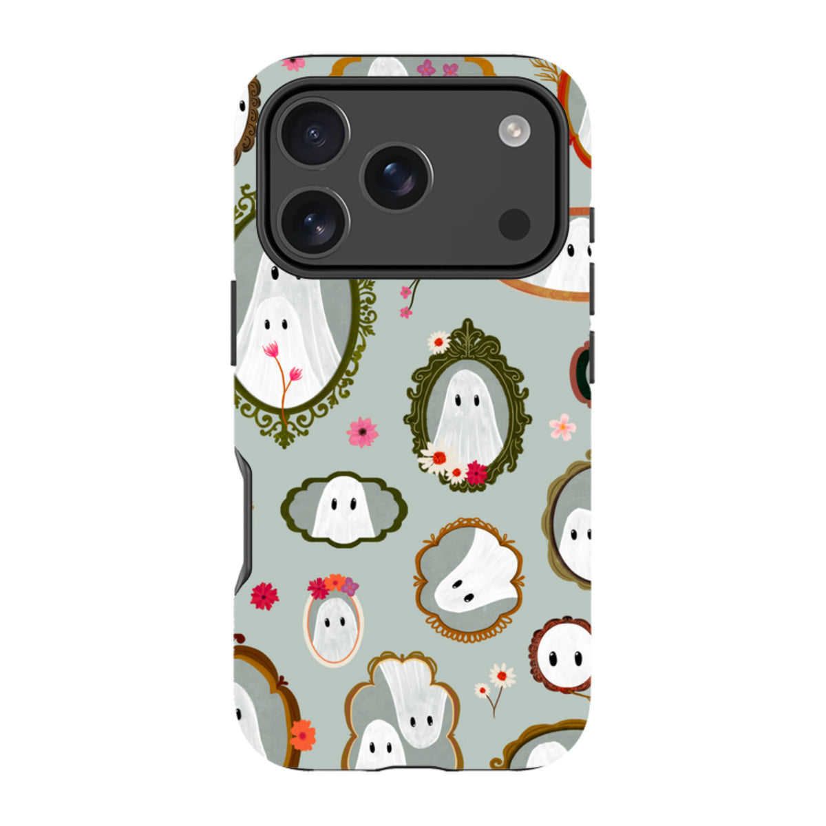 iPhone Tough Case - Framed Ghosts - Dusty Gourd By Katherine Quinn