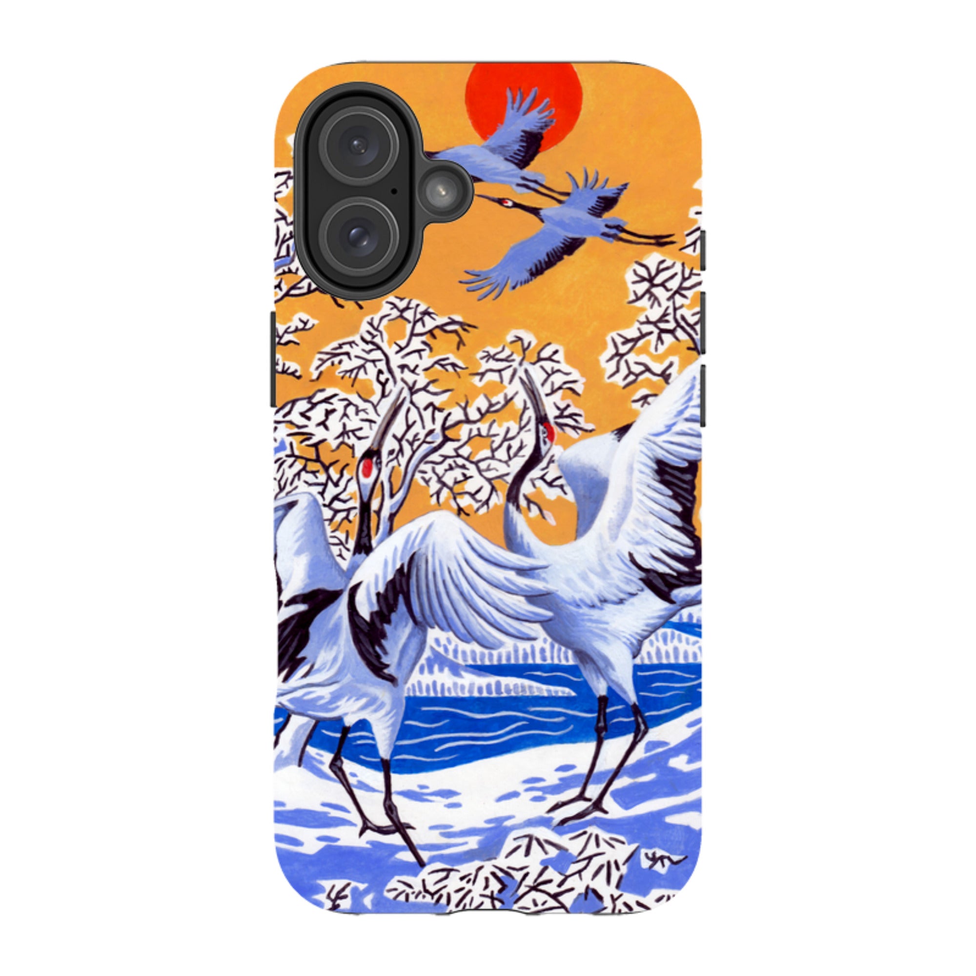 iPhone Tough Case - Japanese Cranes By Philip Hood