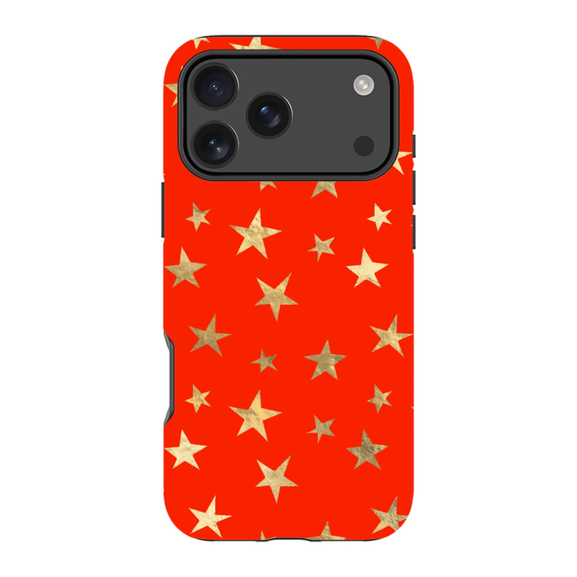 iPhone Tough Case - Red and Gold Stars