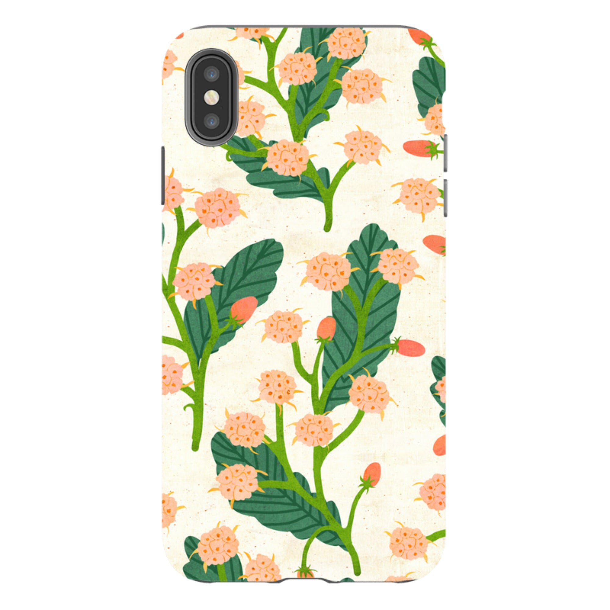 iPhone Tough Case - Summer Seeds Cream By Katherine Quinn