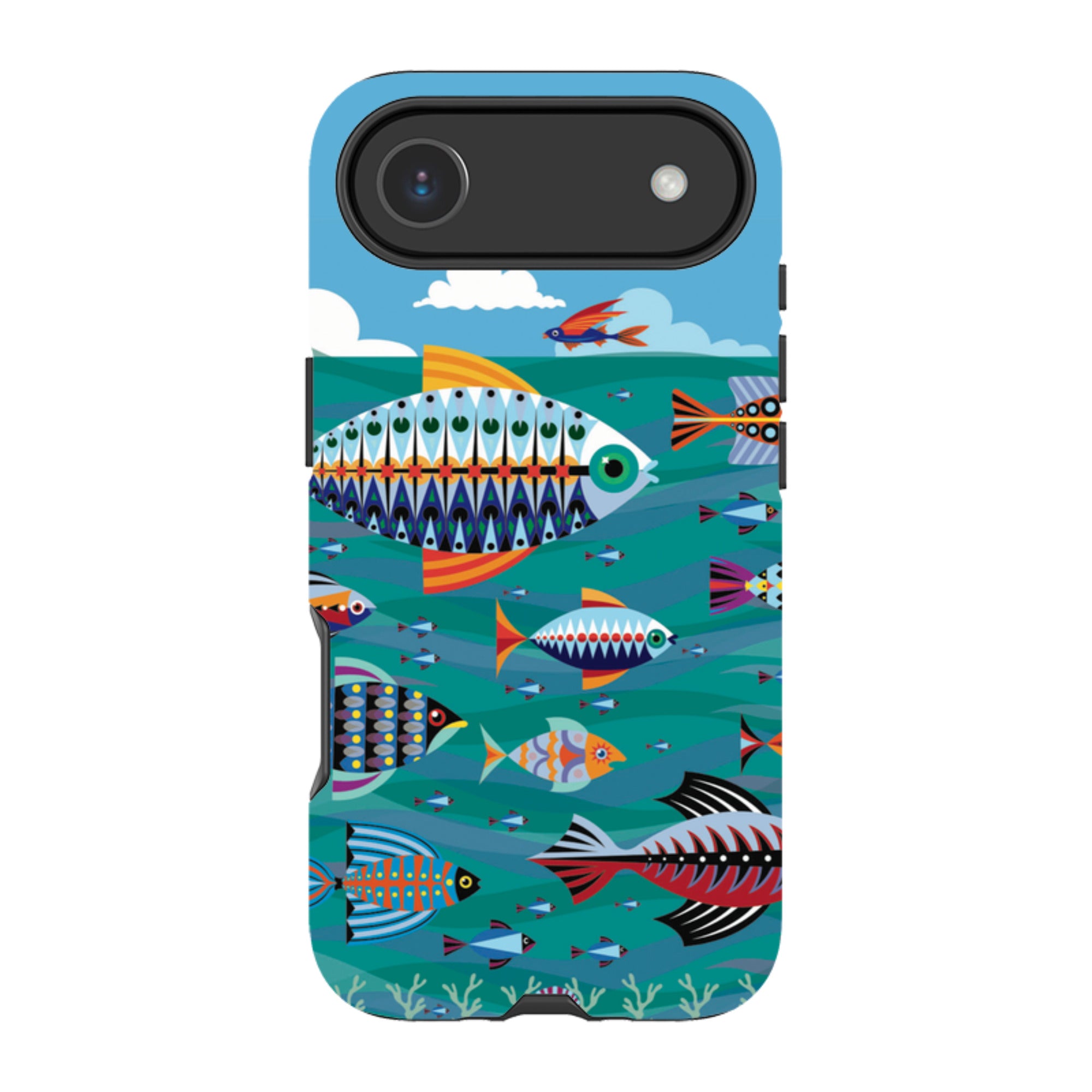 iPhone Tough Case - Fish By Patternistas