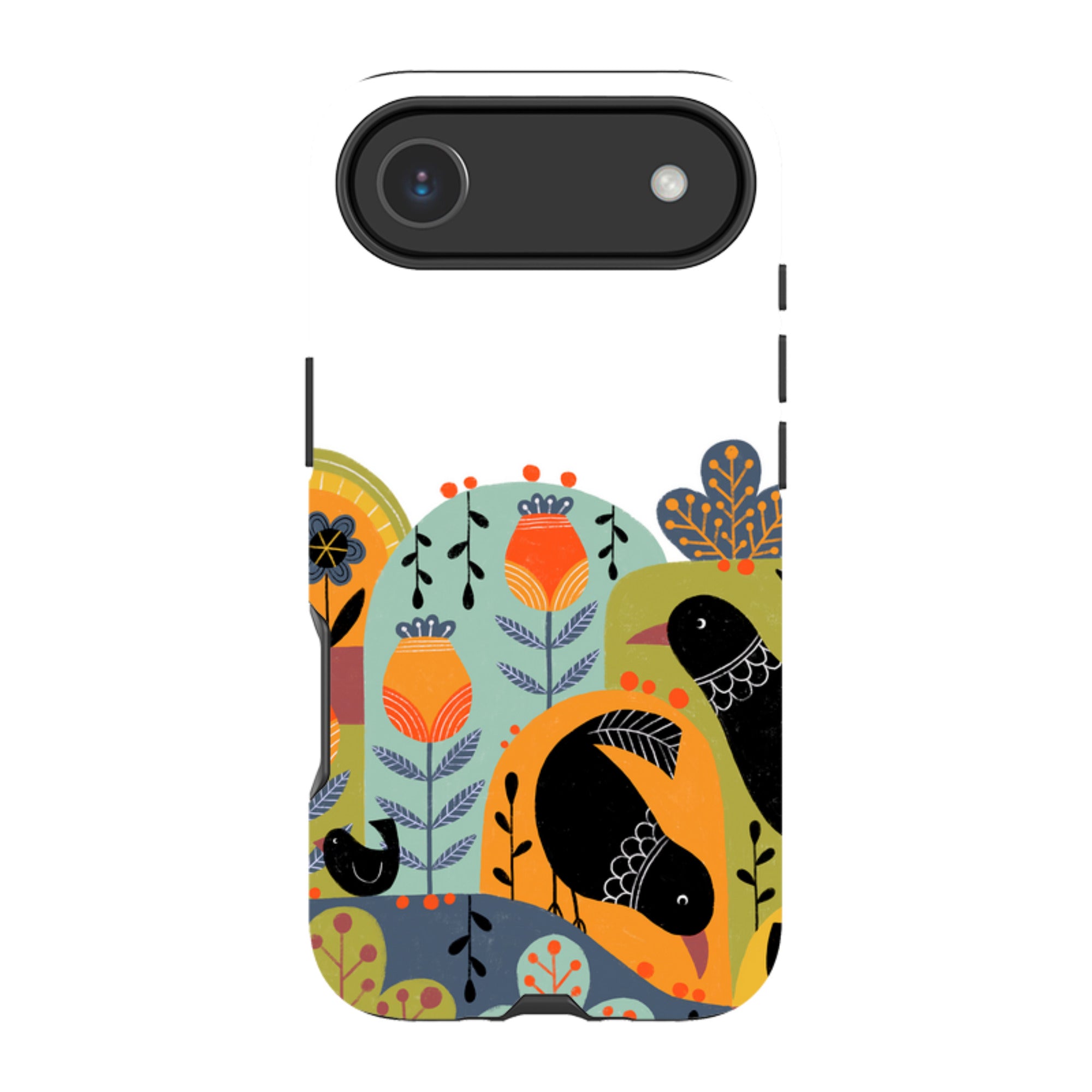 iPhone Tough Case - Folky Birds IV By Suzy Taylor