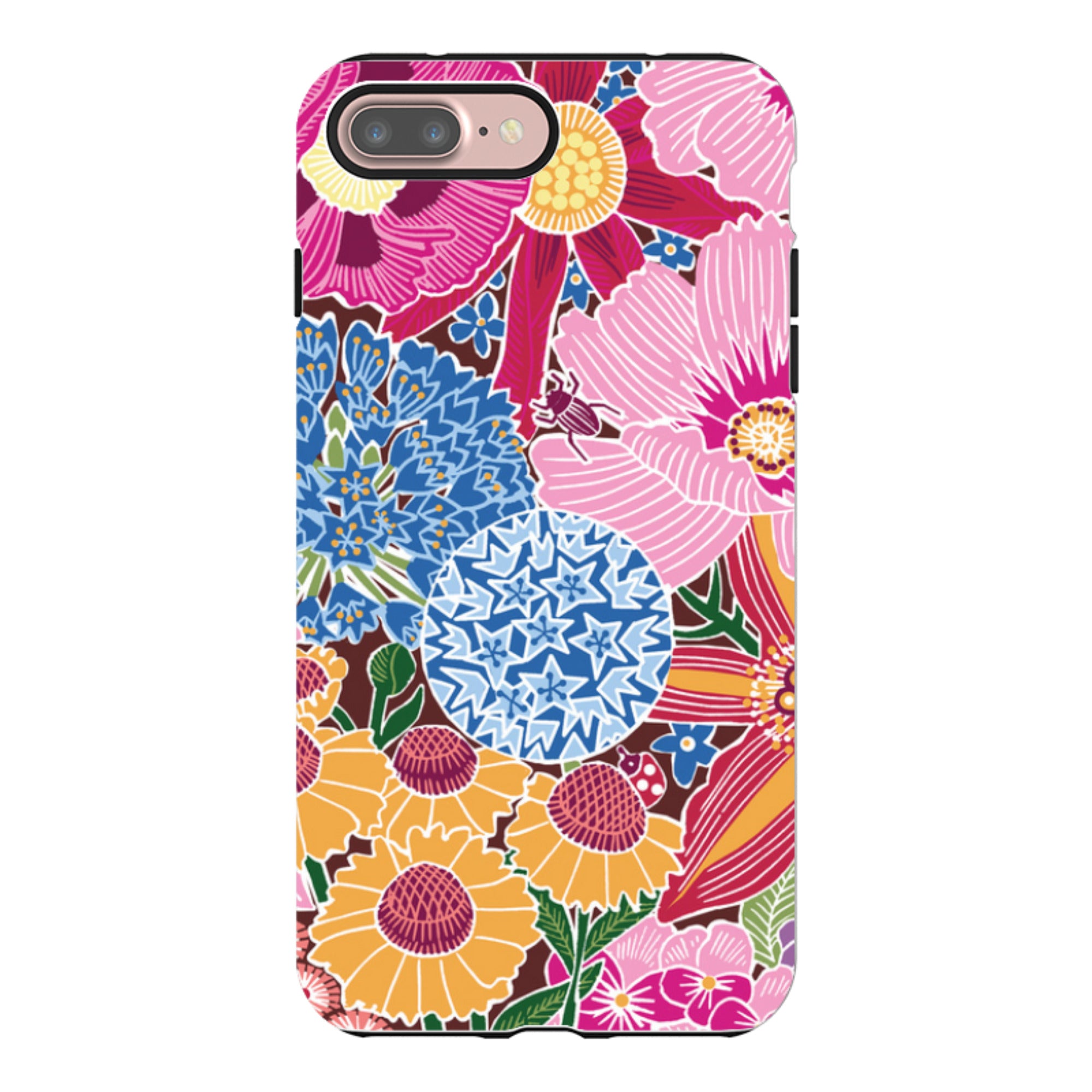iPhone Tough Case - Jigsaw Floral 2 By Kate Heiss