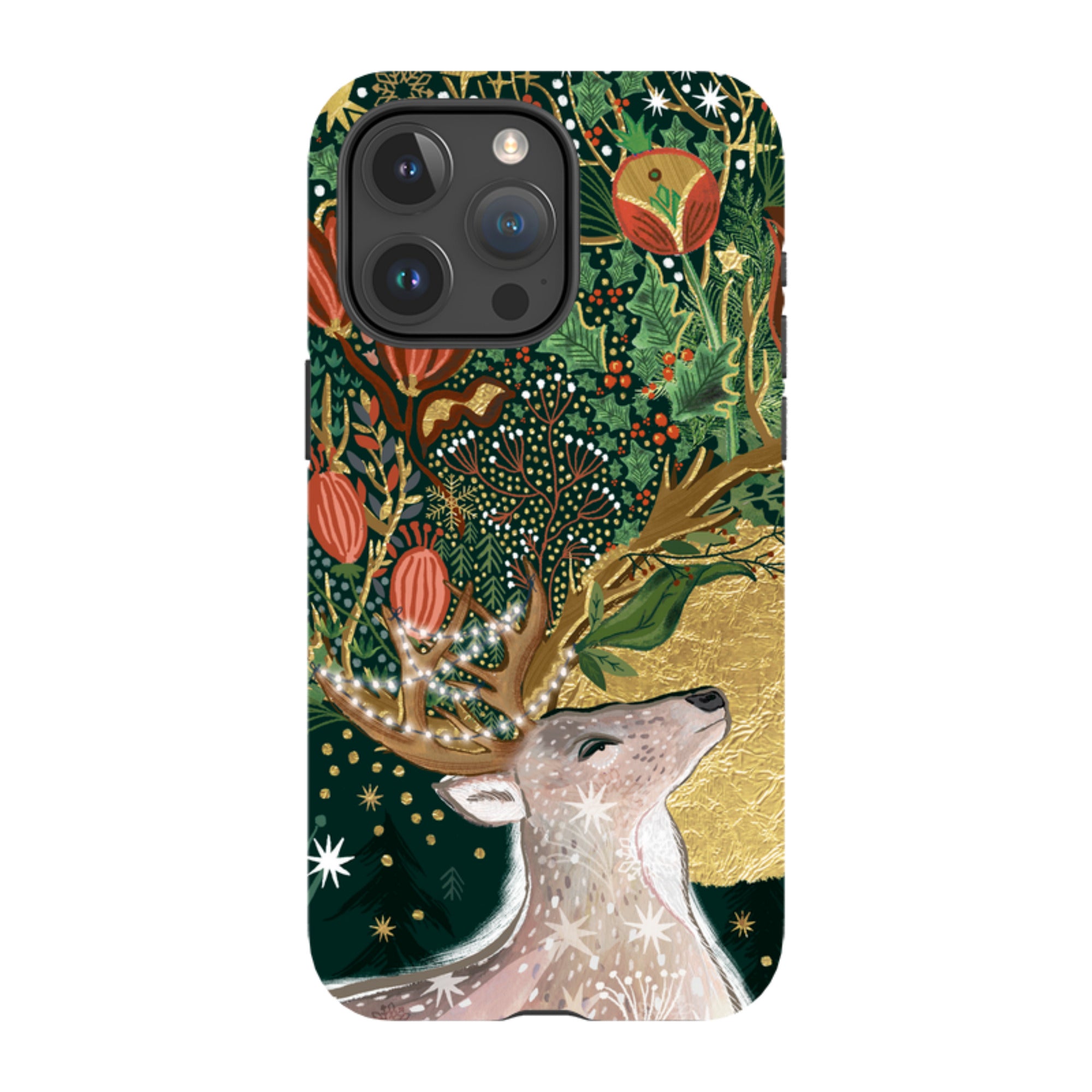 iPhone MagSafe Tough Case - Winter Deer I By Emma Frances Grant