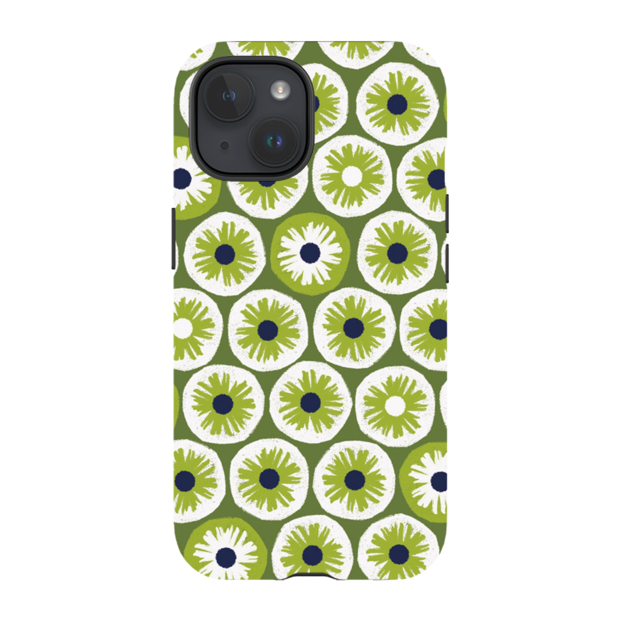 iPhone Tough Case - Penny Flowers Green By Ali Brookes