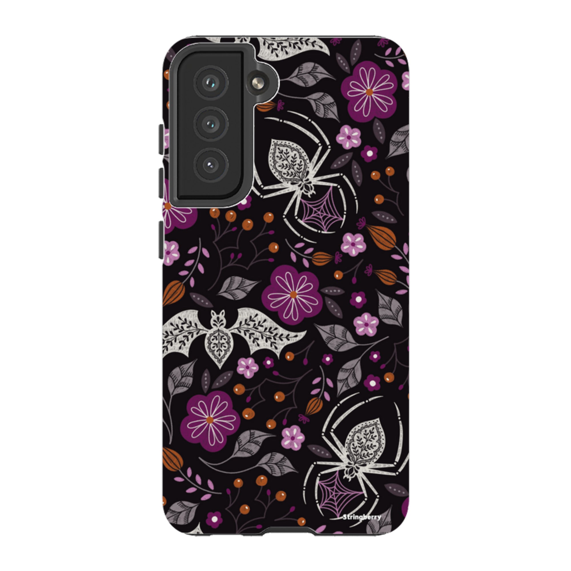 Samsung Tough Case - SpiderBat Pattern Black By Jenny Zemanek