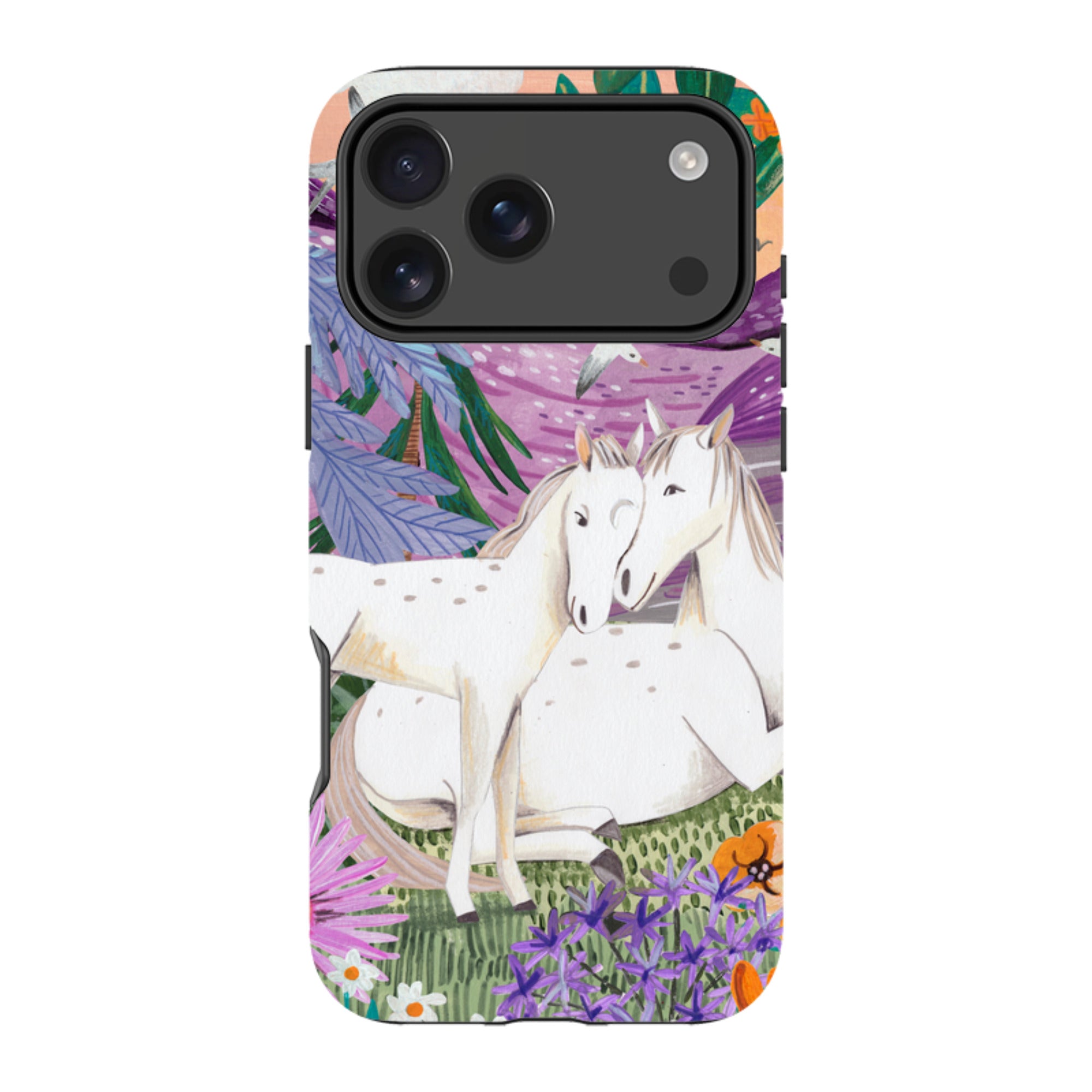 iPhone Tough Case - Horses By Caroline Bonne Muller