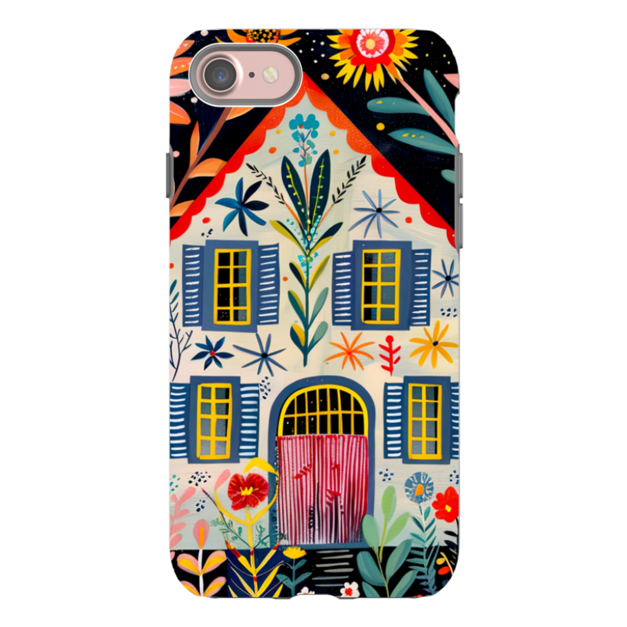iPhone Case - Folk Art House X