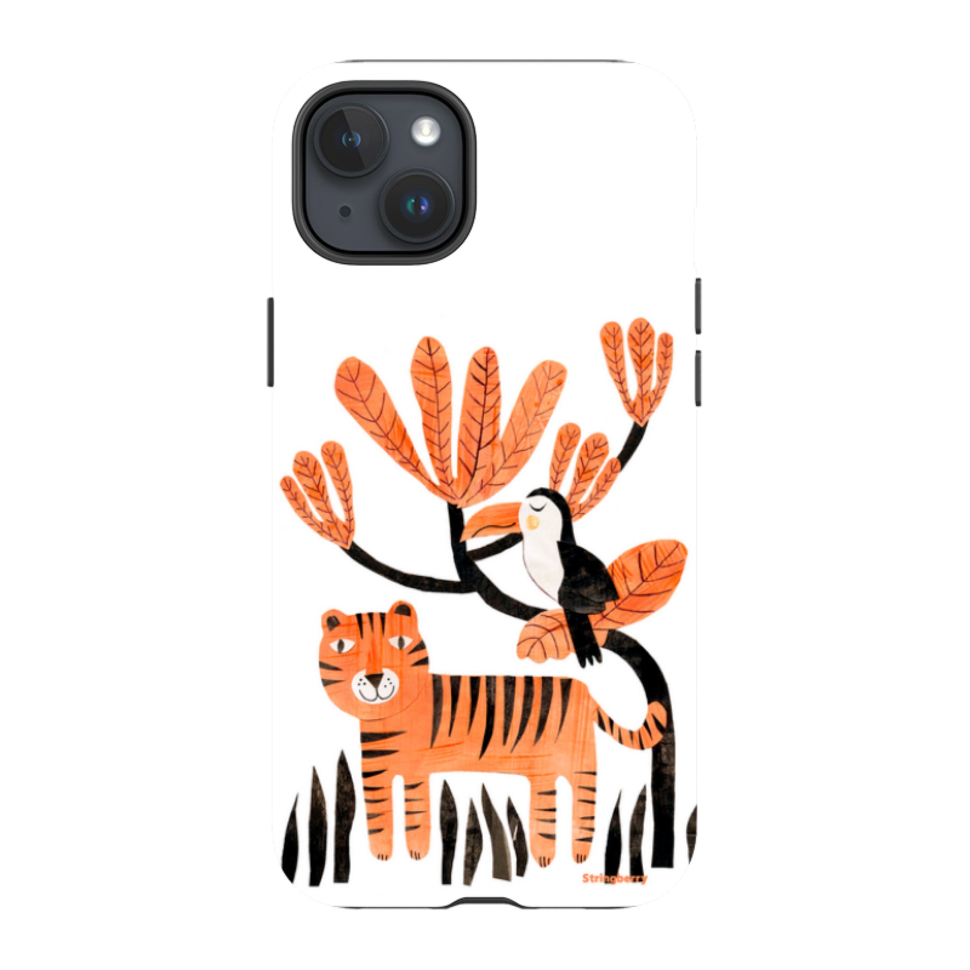 iPhone MagSafe Tough Case - Tiger and Toucan By Tracey English