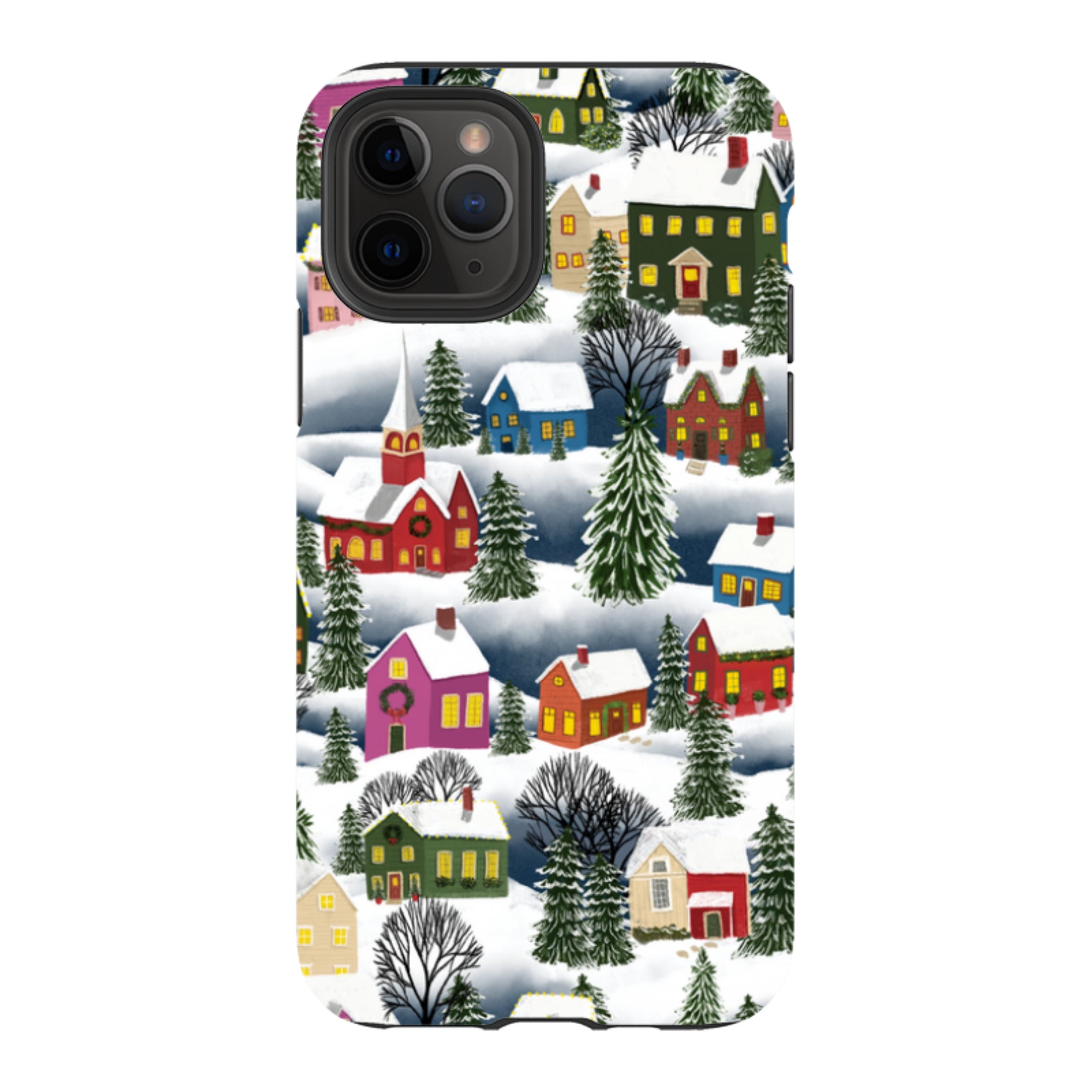 iPhone Tough Case - Advent Street Town By Abby Jacobs