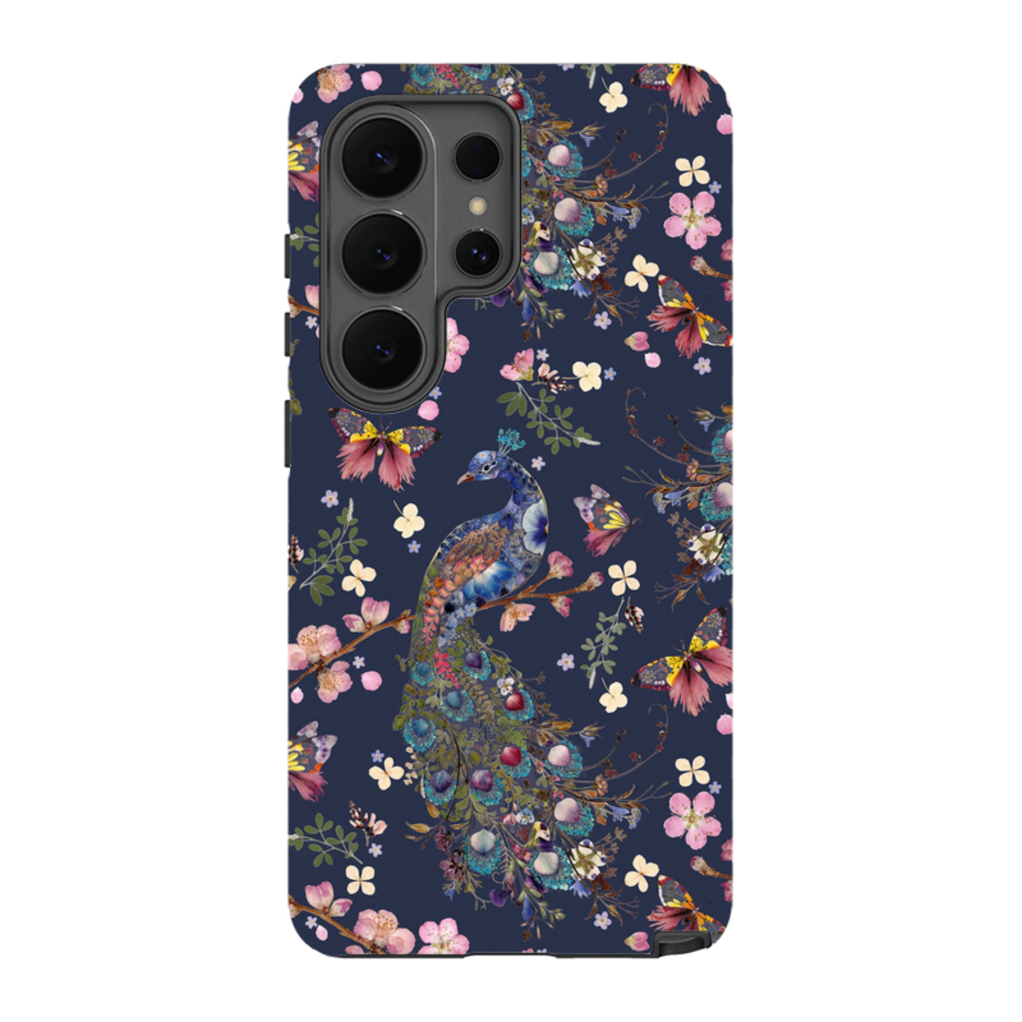 Samsung Tough Case - Peacock and Cherry Blossoms Iris By Helen Ahpornsiri