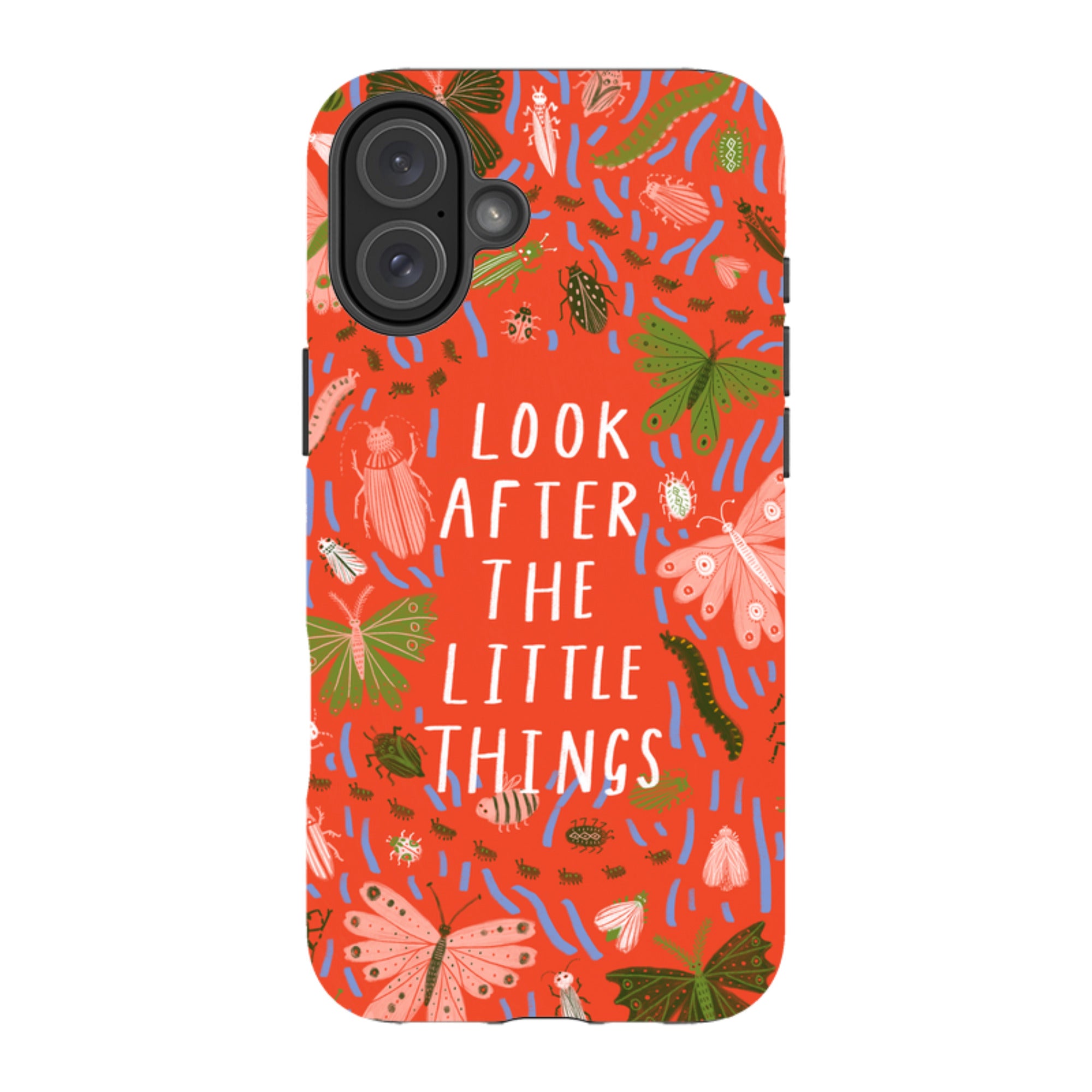 iPhone Tough Case - Little Things Orange By Lee Foster Wilson