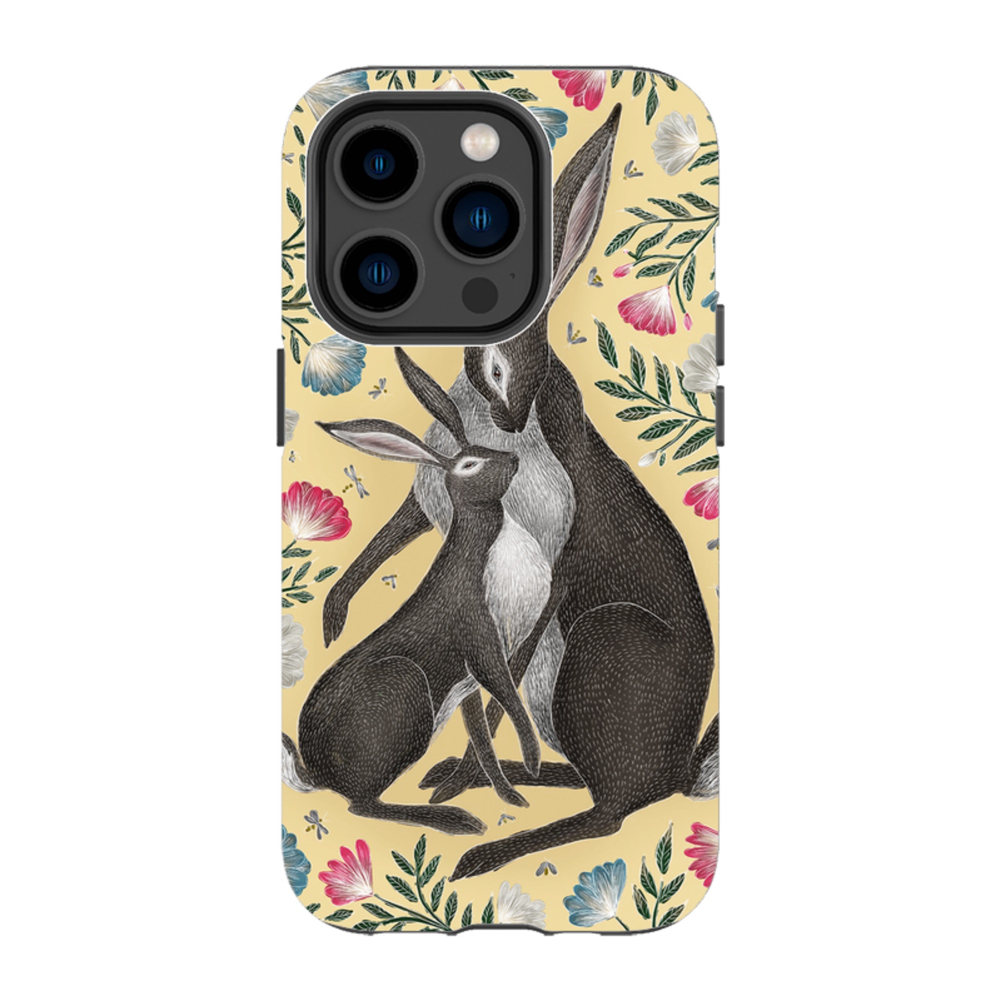 iPhone Tough Case - Mother And Baby Hare By Catherine Rowe